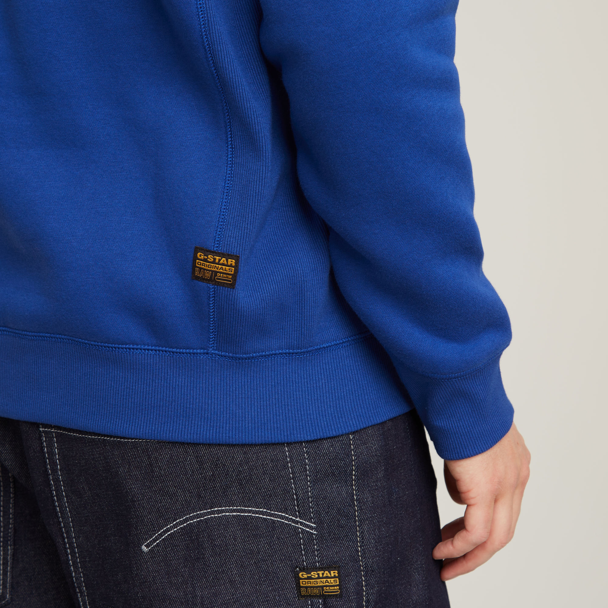 G-Star RAW Premium Core Half Zip Sweater Midden blauw Heren