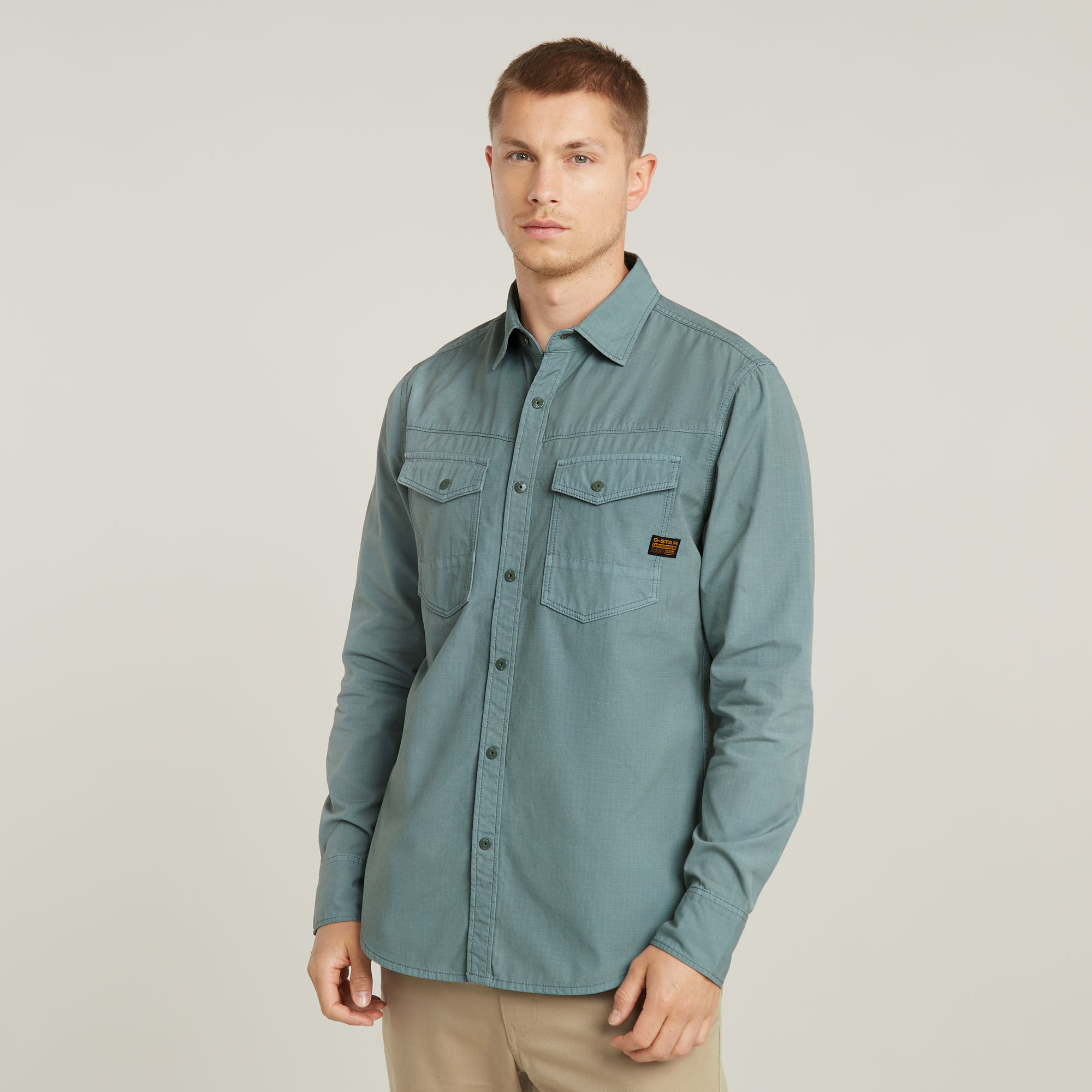 G-Star RAW Dakota Slim Shirt Grijs Heren