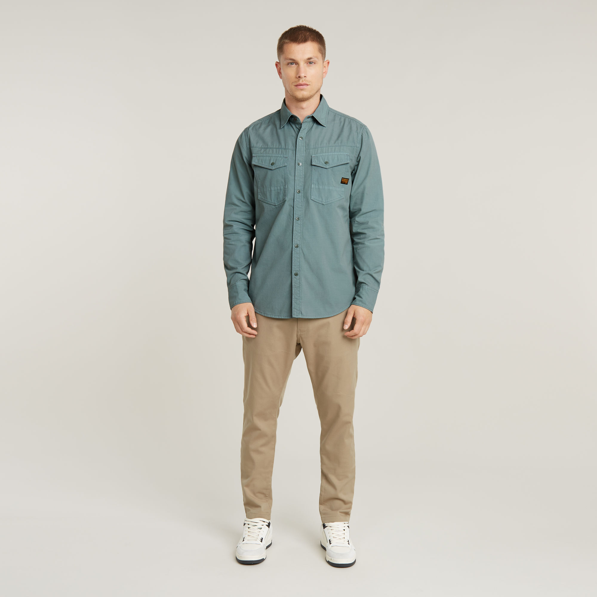 G-Star RAW Dakota Slim Shirt Grijs Heren