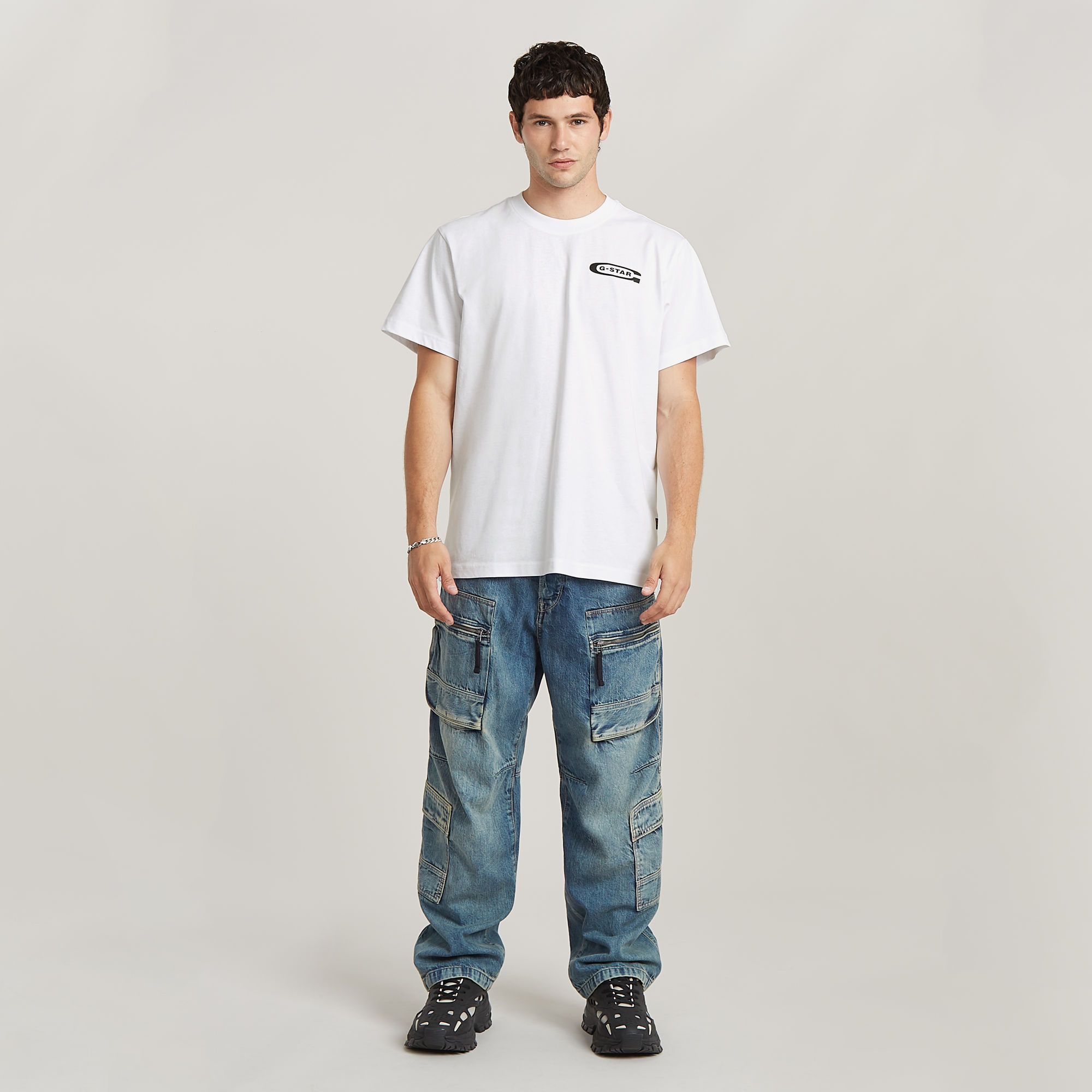 G-Star RAW Multi Pocket Cargo Pants Relaxed Midden blauw Heren