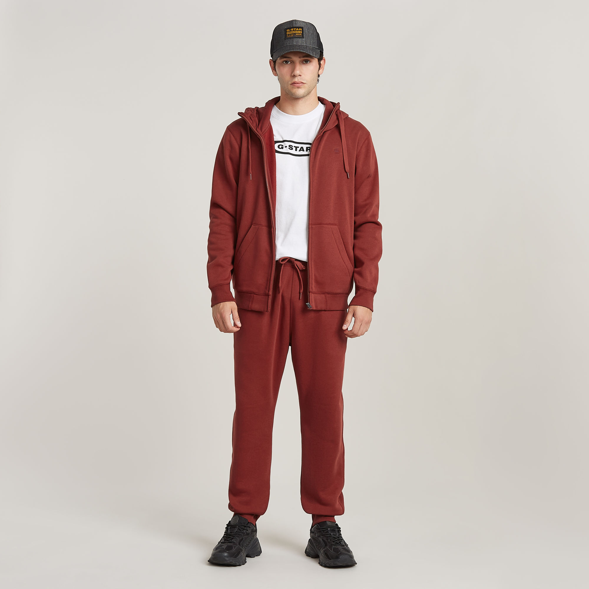 G-Star RAW Premium Core Type C Sweatpant Rood Heren
