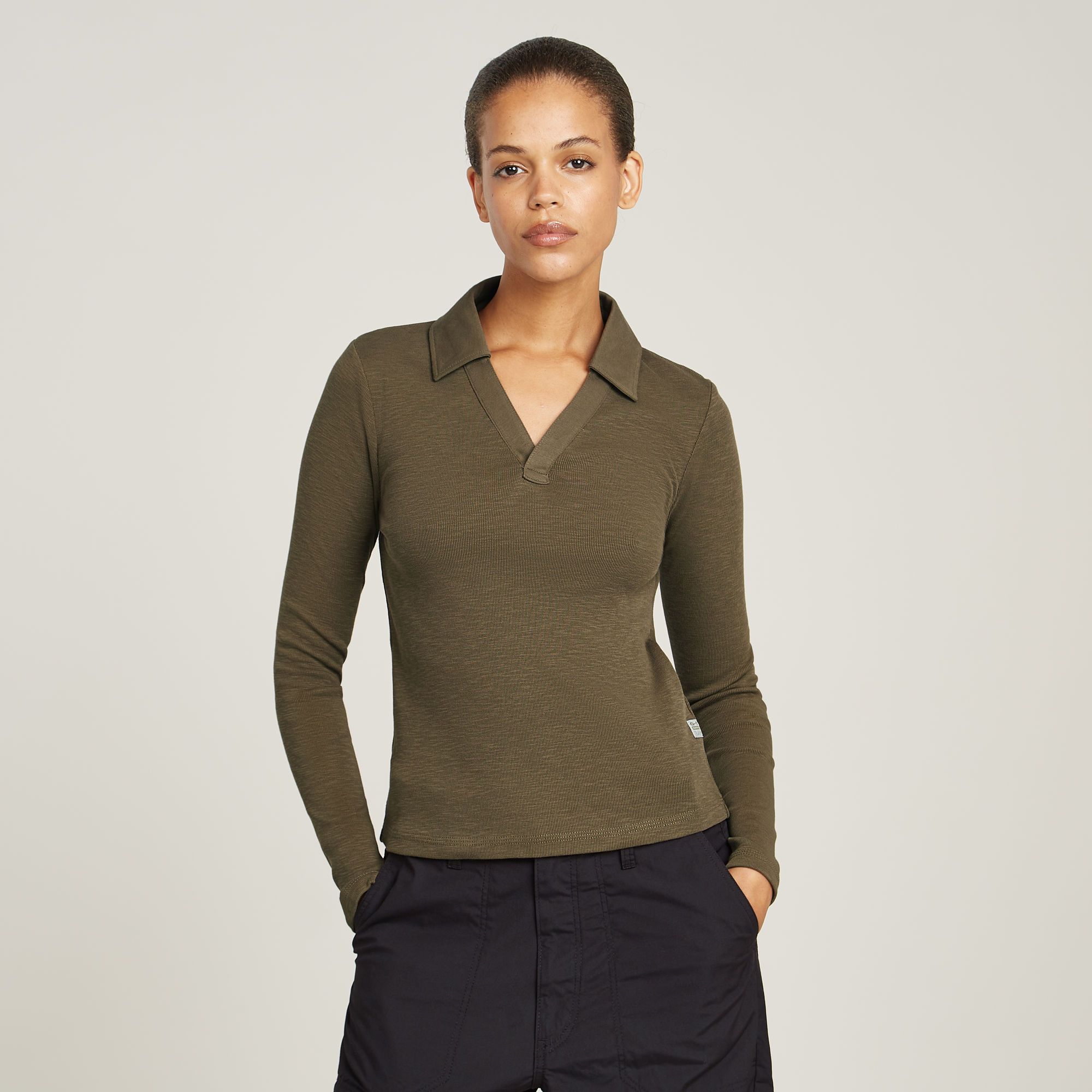 

Polo Top Slim - Green - Women