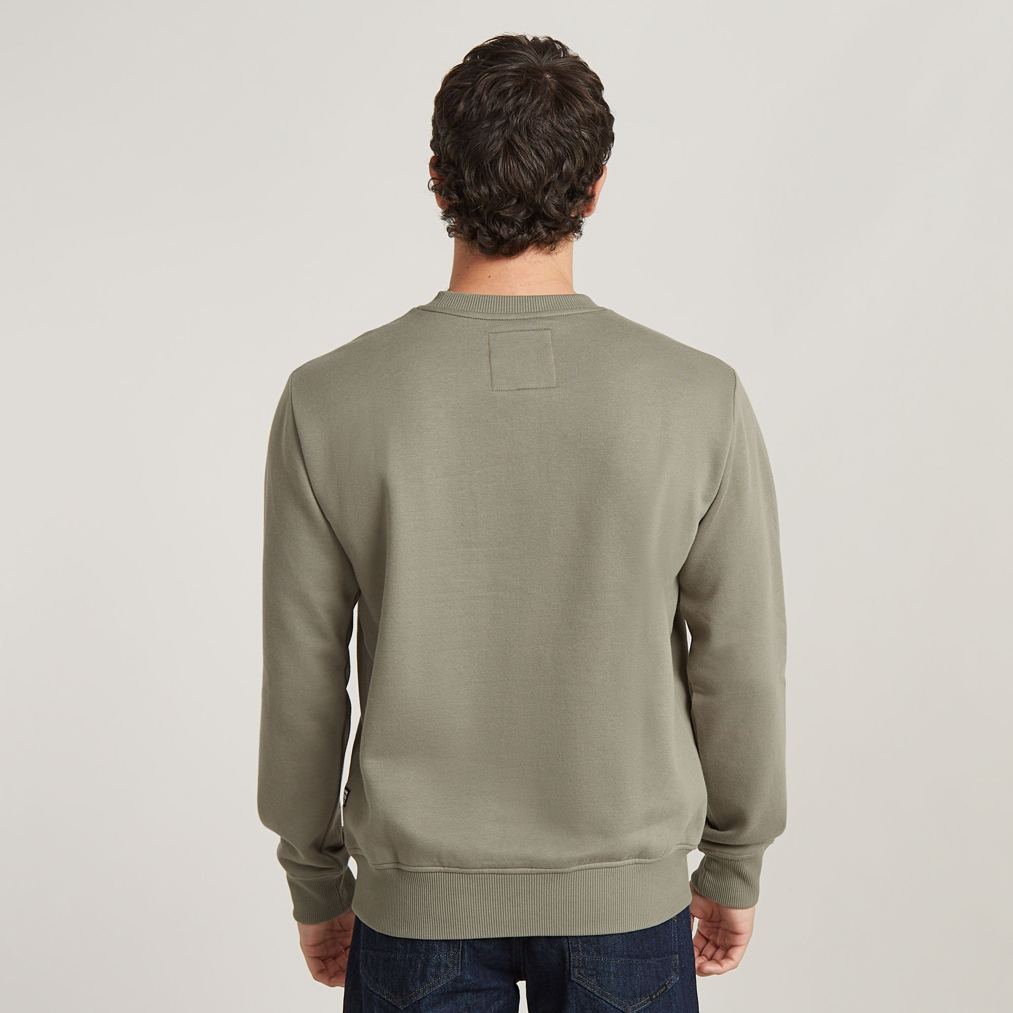 G-Star RAW Originals Logo Sweater Groen Heren