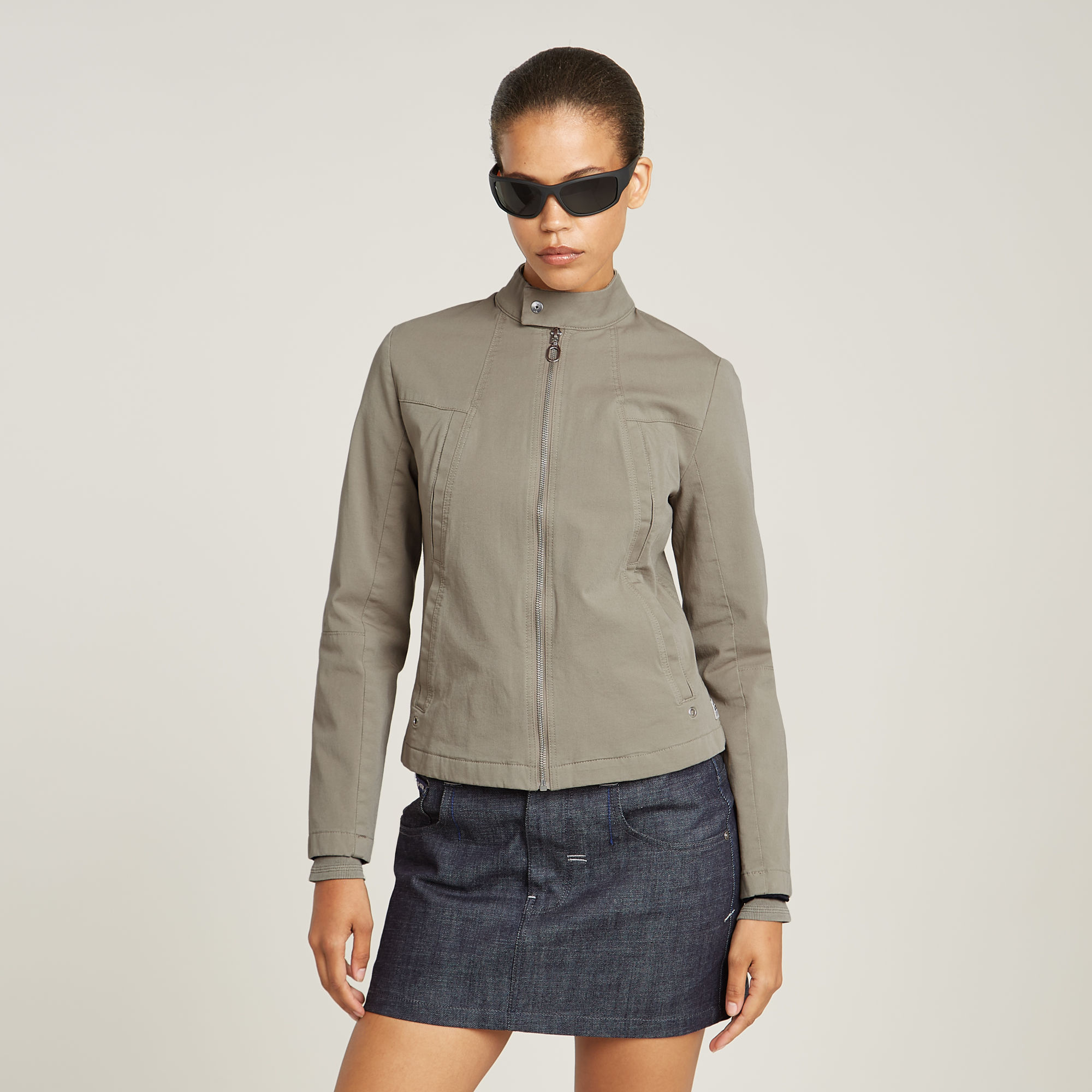 G-Star RAW Biker Jack Beige Dames