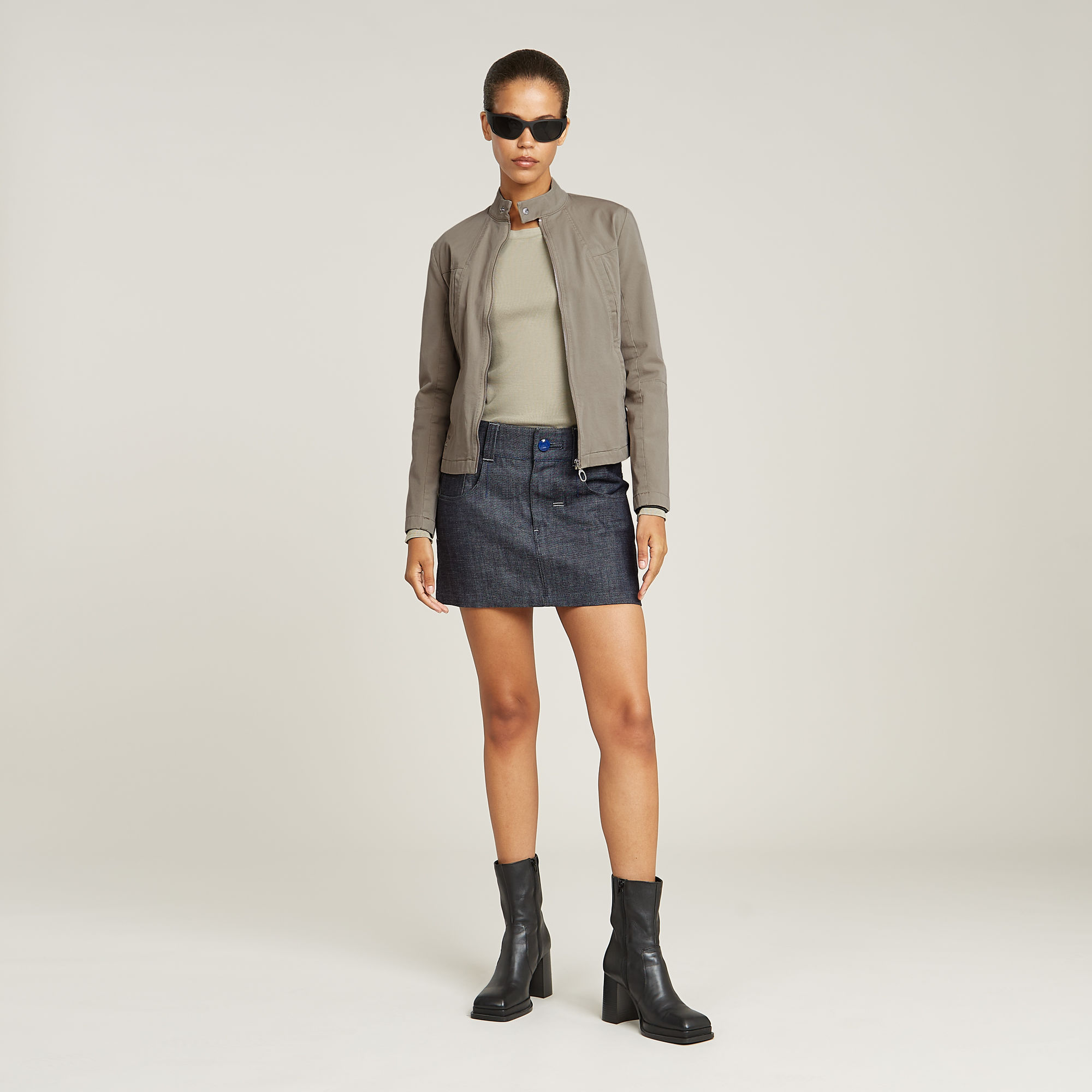 G-Star RAW Biker Jack Beige Dames