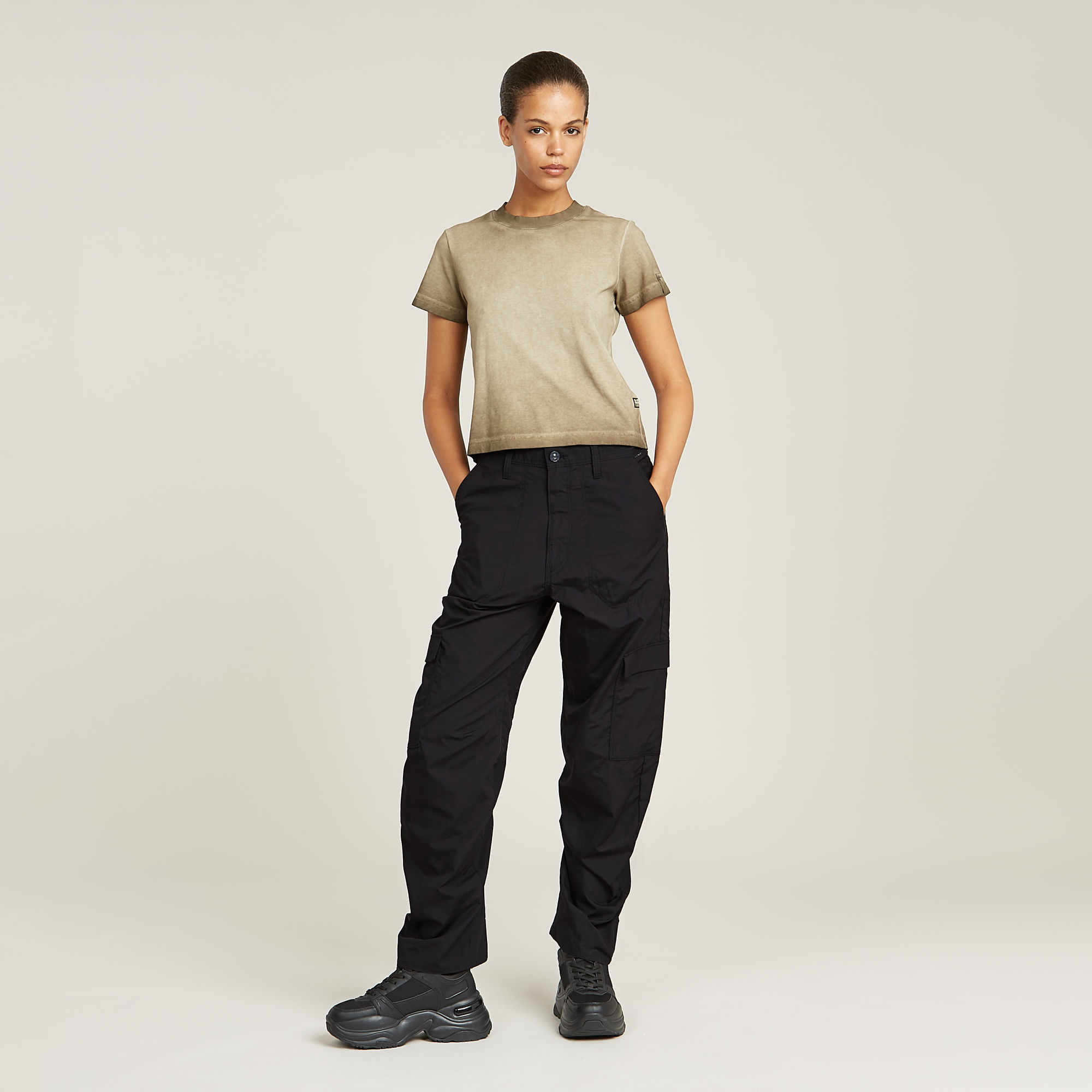G-Star RAW Cargo Broek 3D Boyfriend Zwart Dames