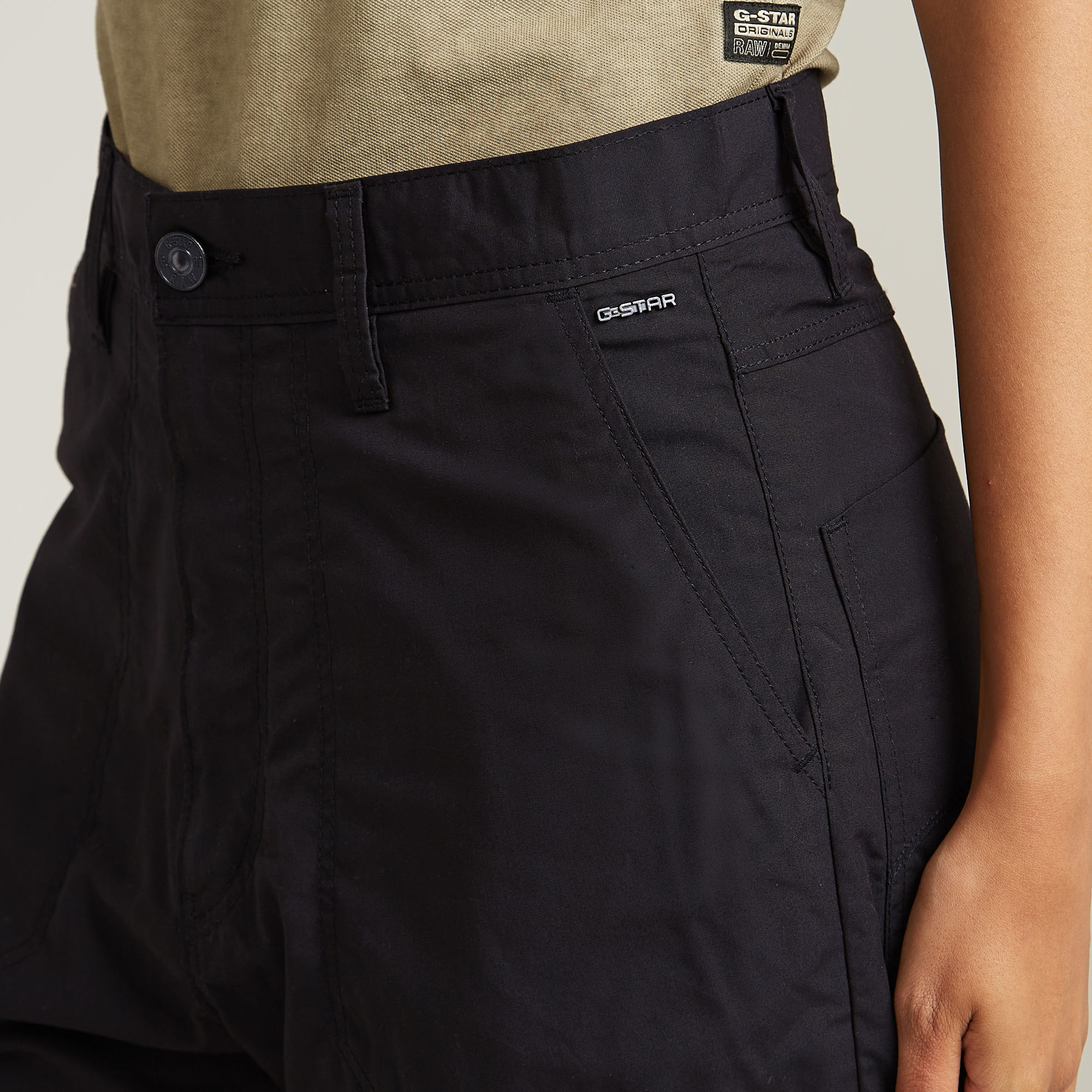 G-Star RAW Cargo Broek 3D Boyfriend Zwart Dames
