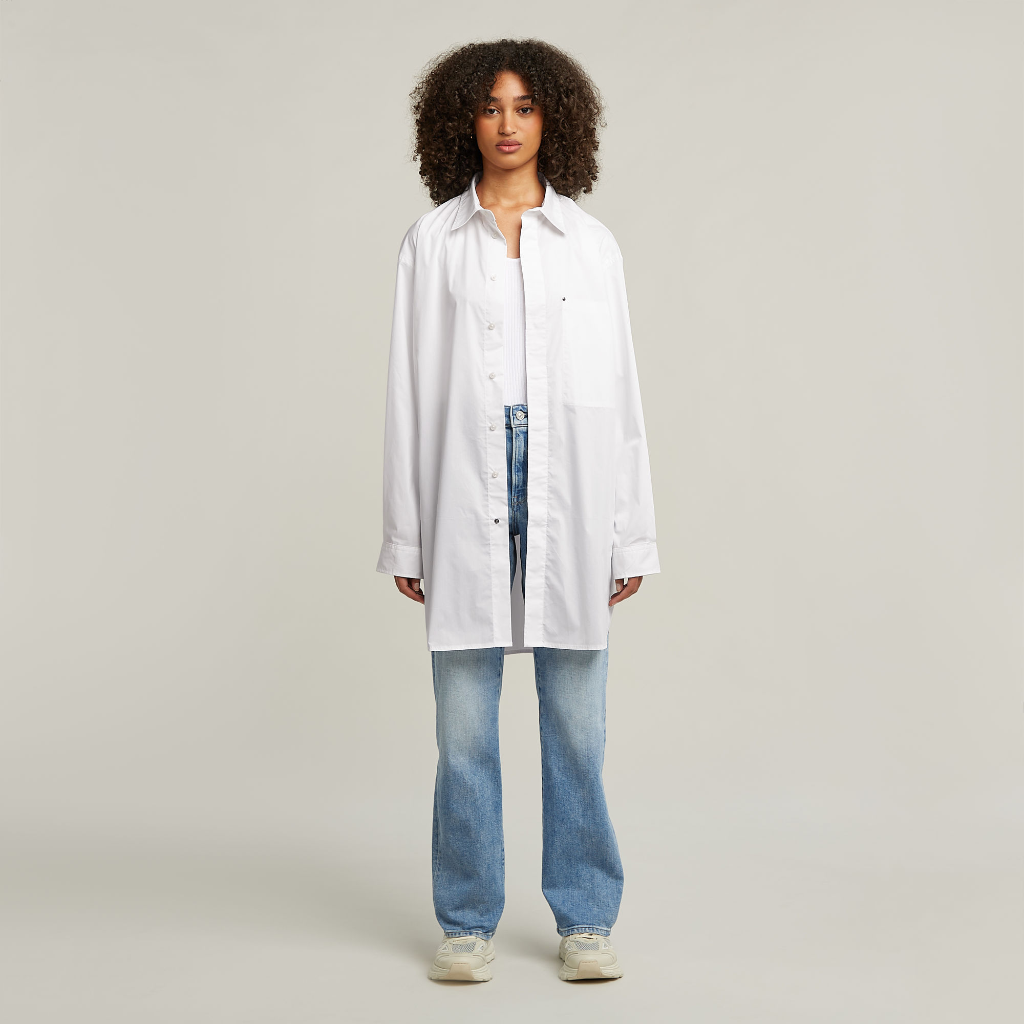 G-Star RAW Oversized Boyfriend Shirt Wit Dames