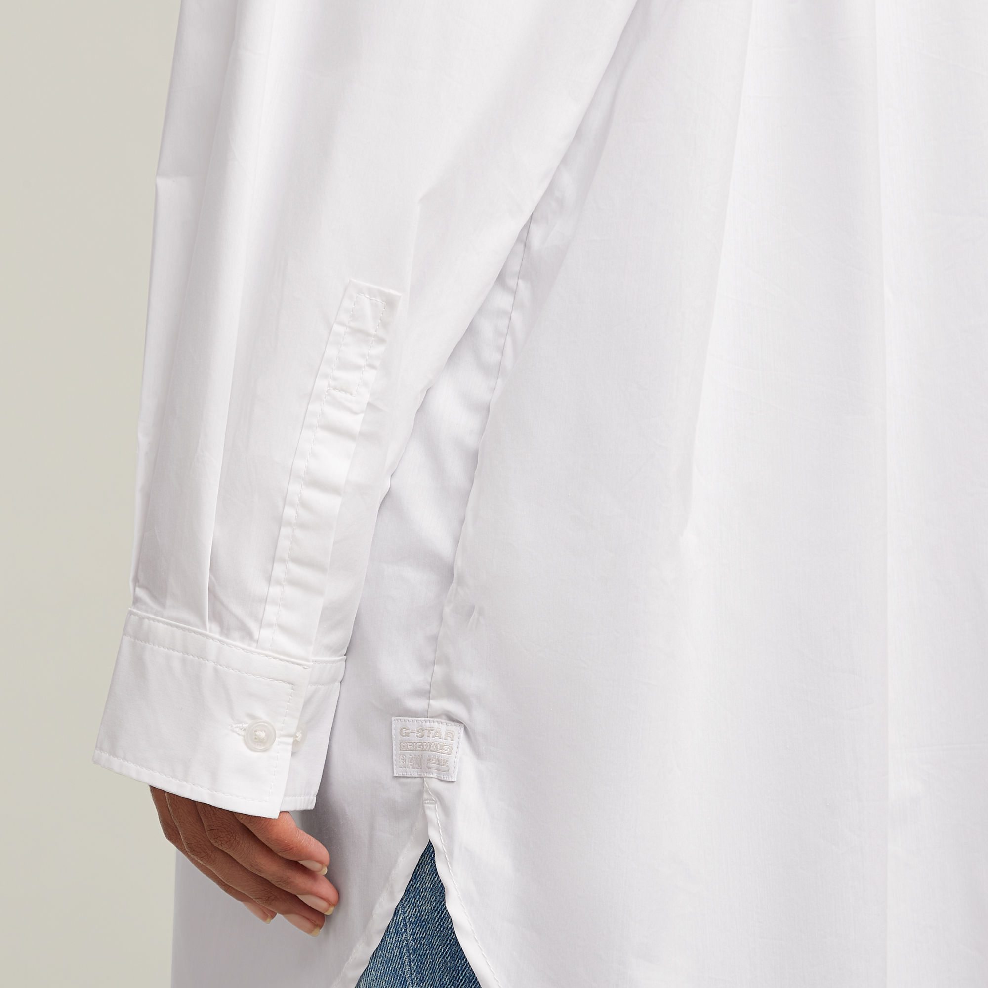 G-Star RAW Oversized Boyfriend Shirt Wit Dames