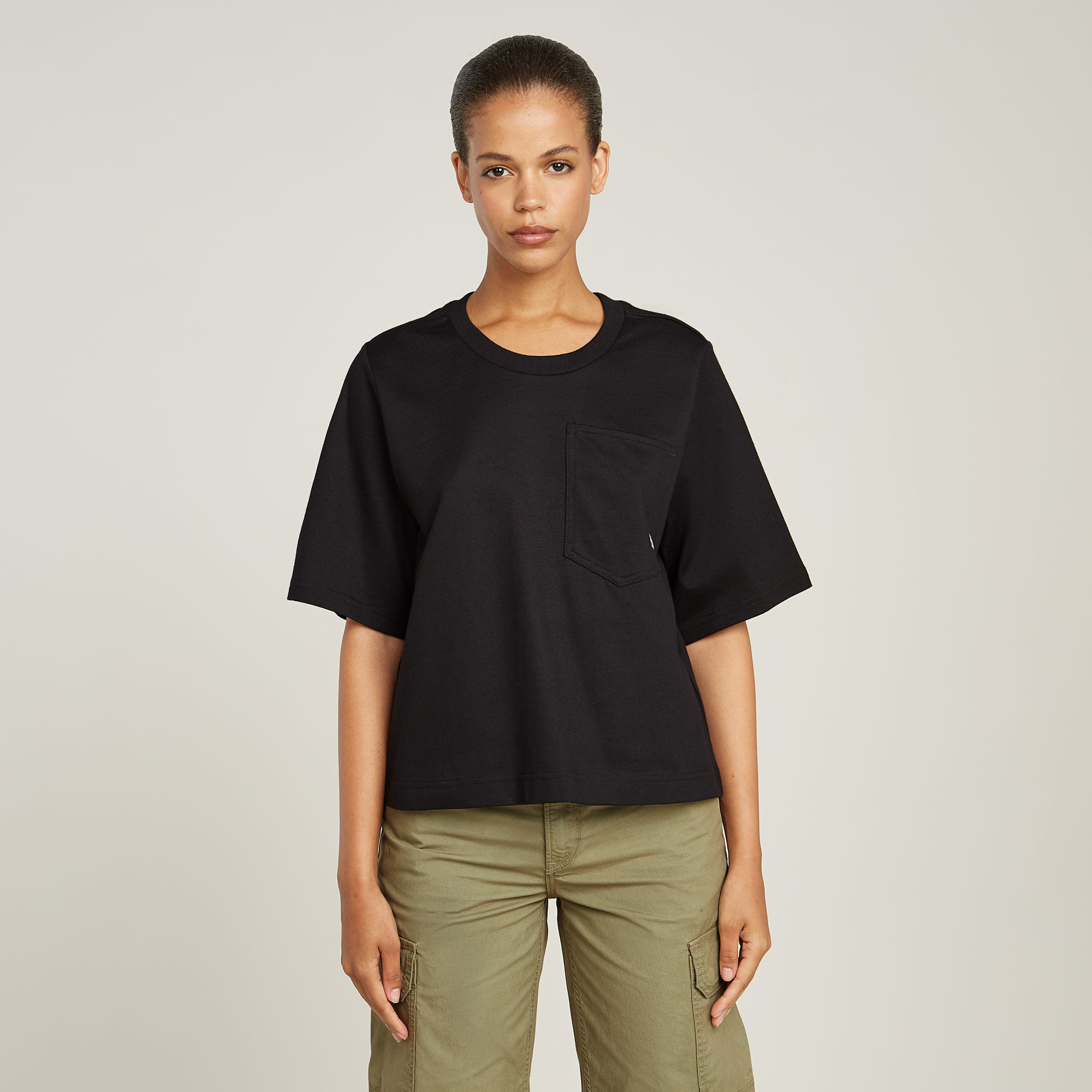 

Pocket Top - Black - Women