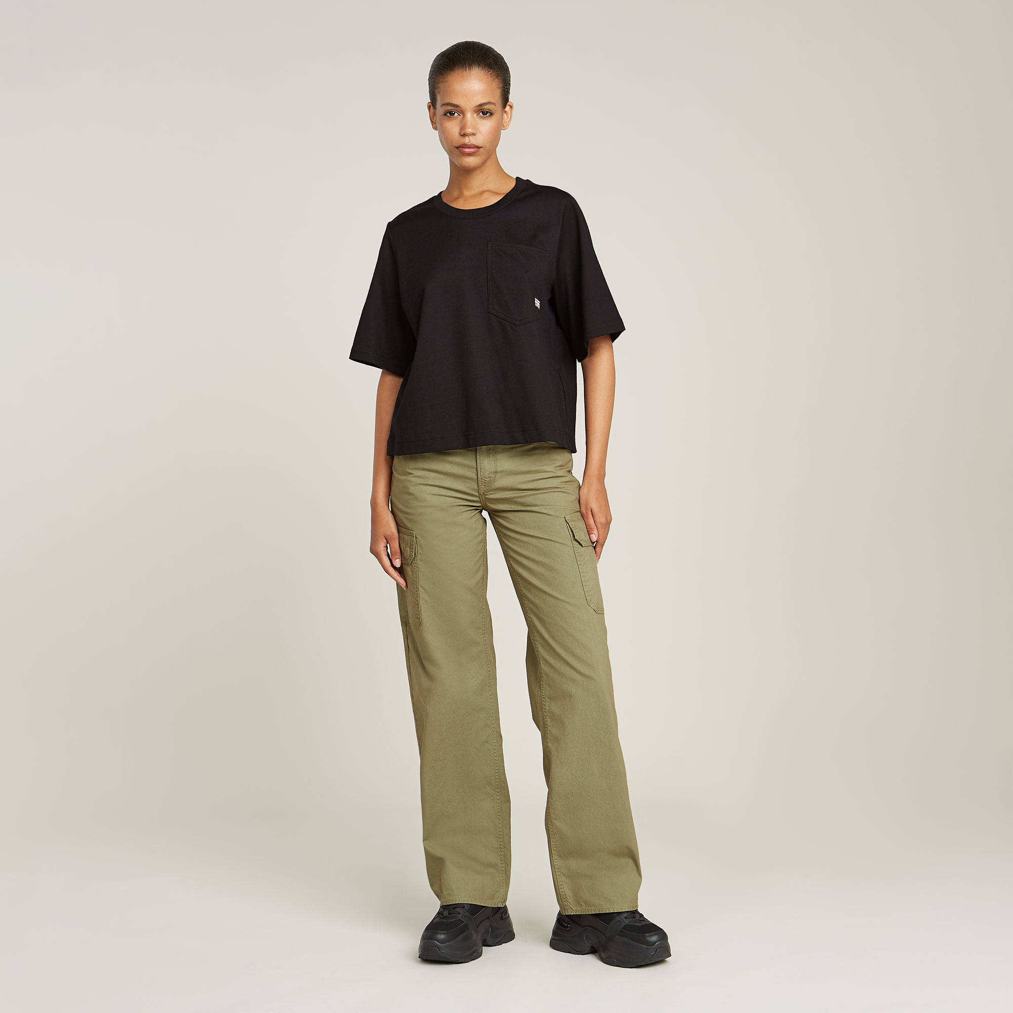 G-Star RAW Pocket Top Zwart Dames