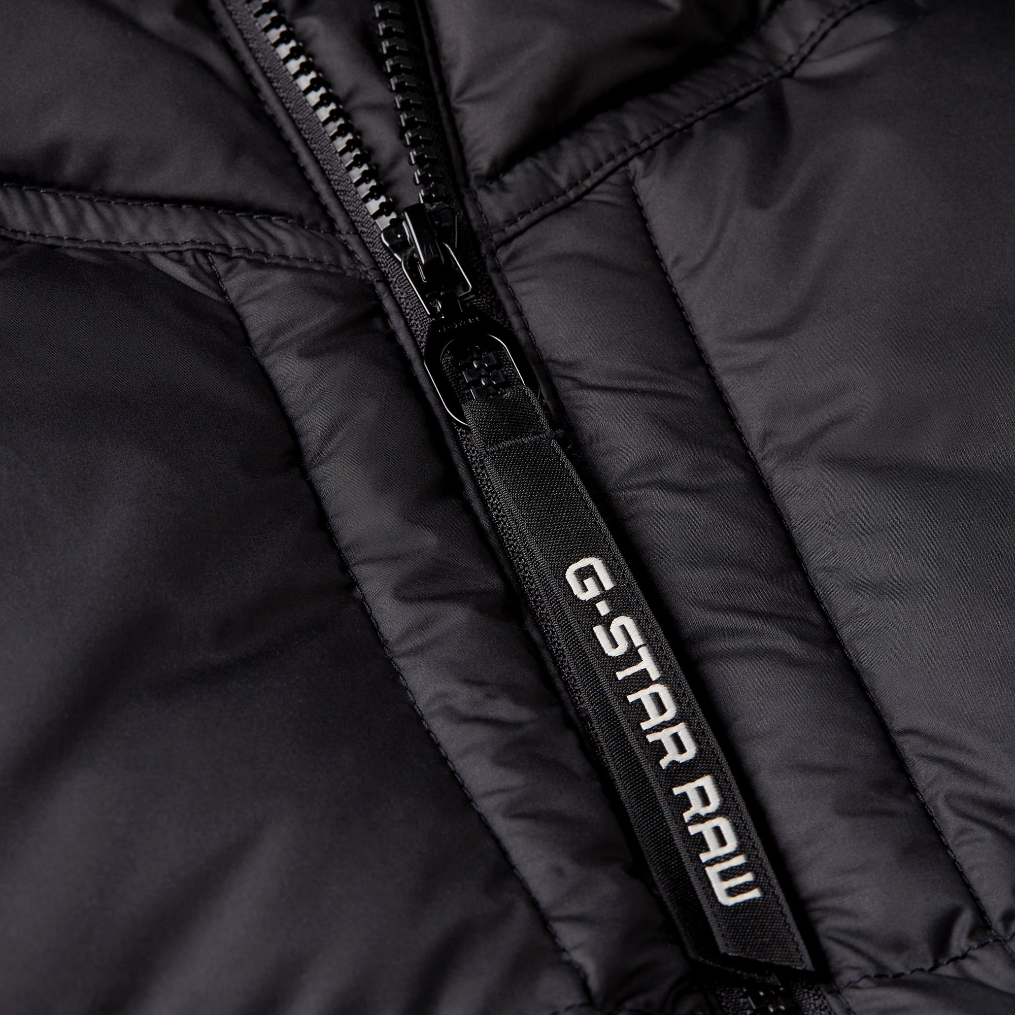 G-Star RAW Jongens Whistler Gewatteerd Jack Met Capuchon Zwart jongens