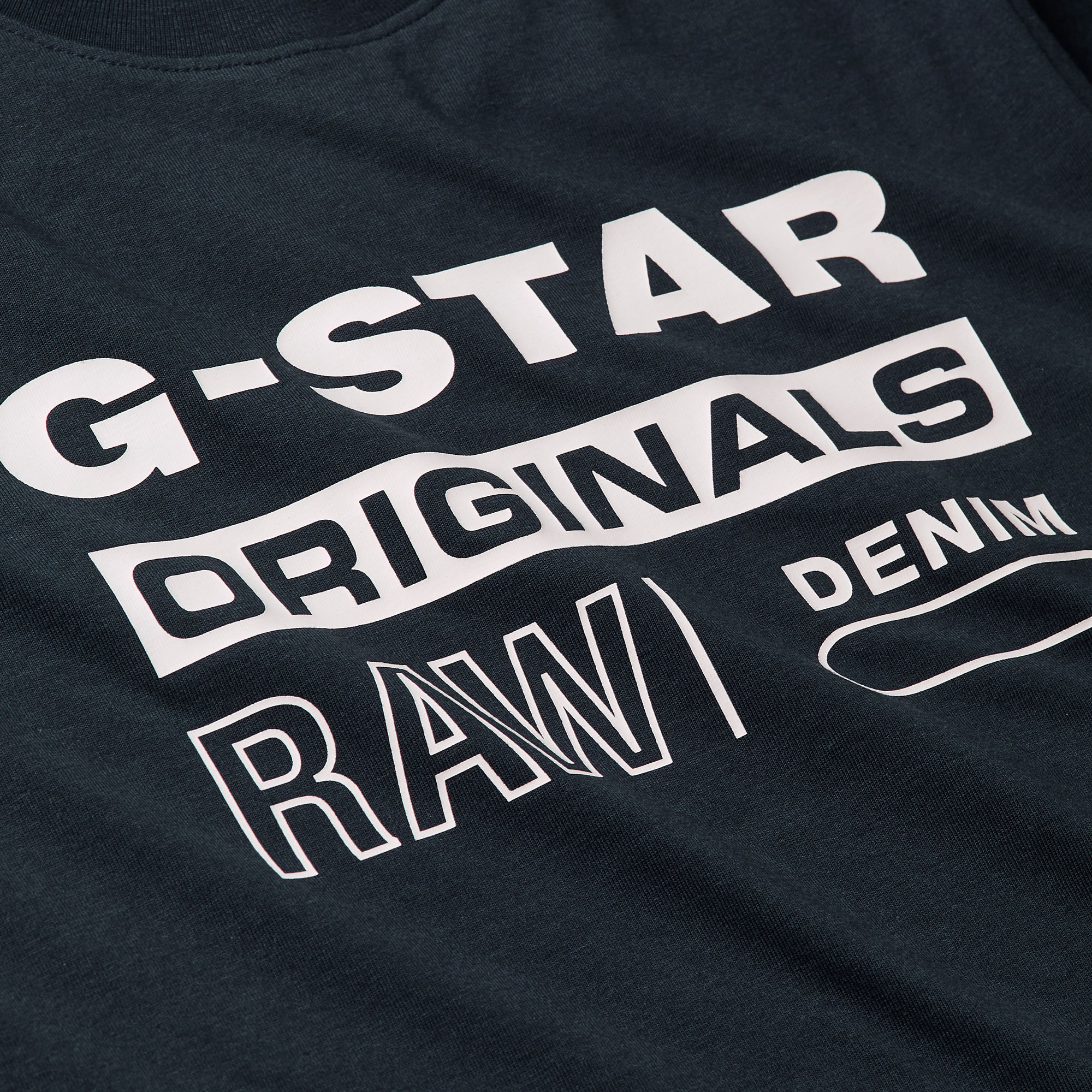G-Star RAW Jongens T-Shirt Regular Donkerblauw jongens