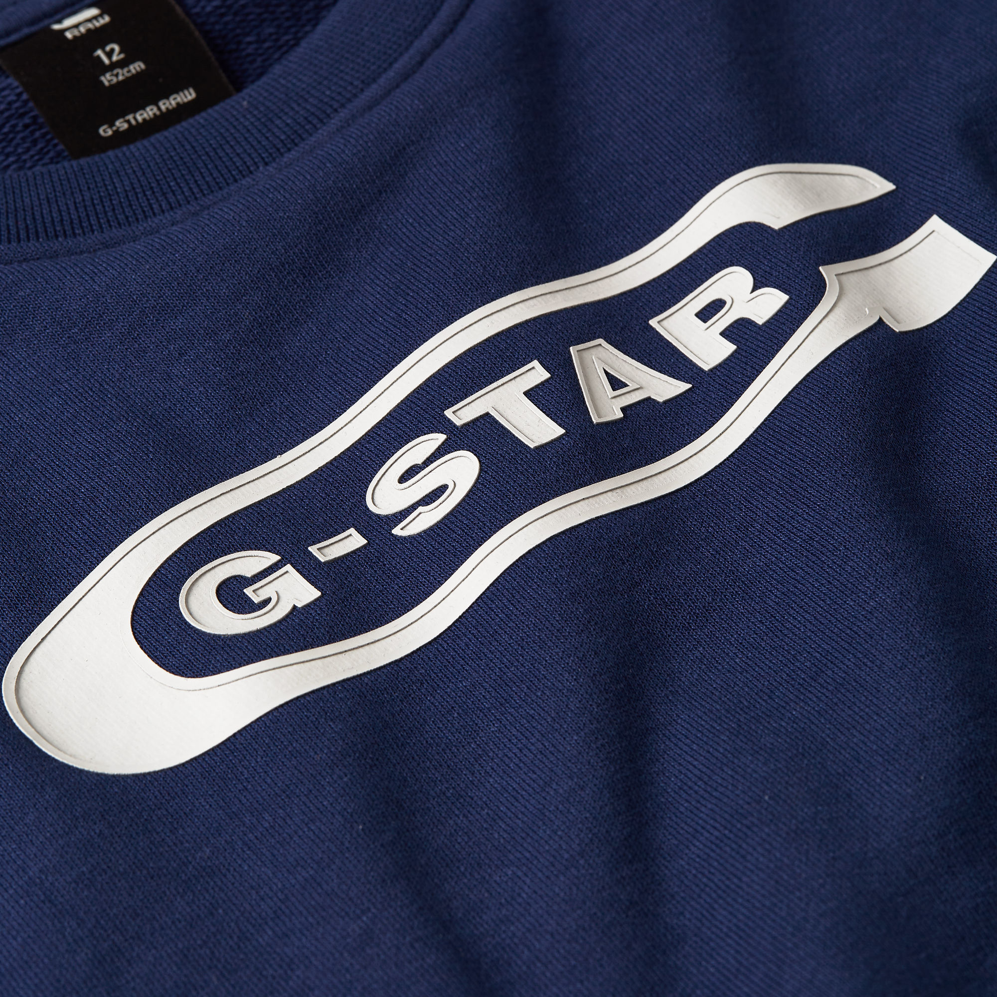 G-Star RAW Jongens Sweater Unbrushed Donkerblauw jongens