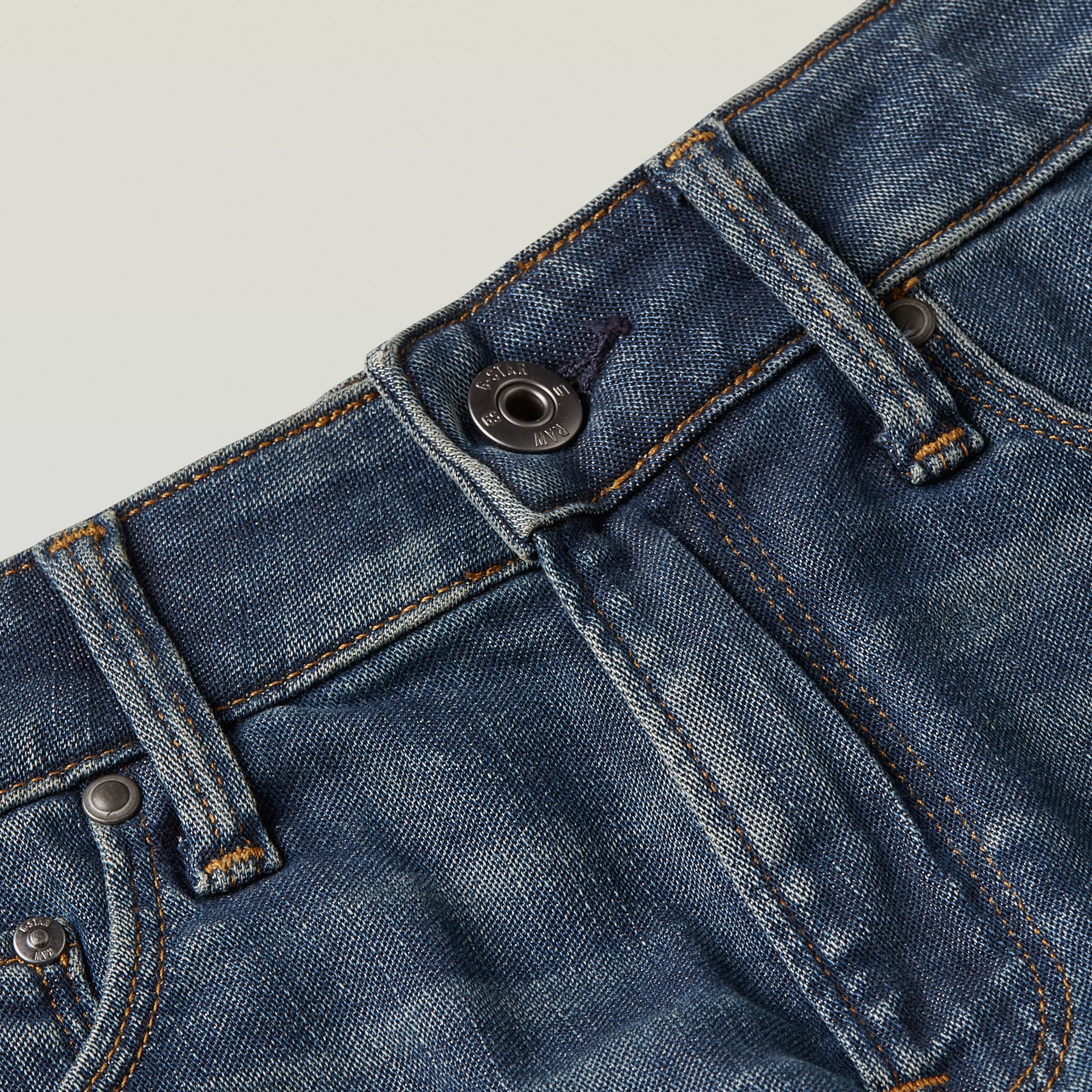 G-Star RAW Kids 3301 Skinny Short Lichtblauw meisjes