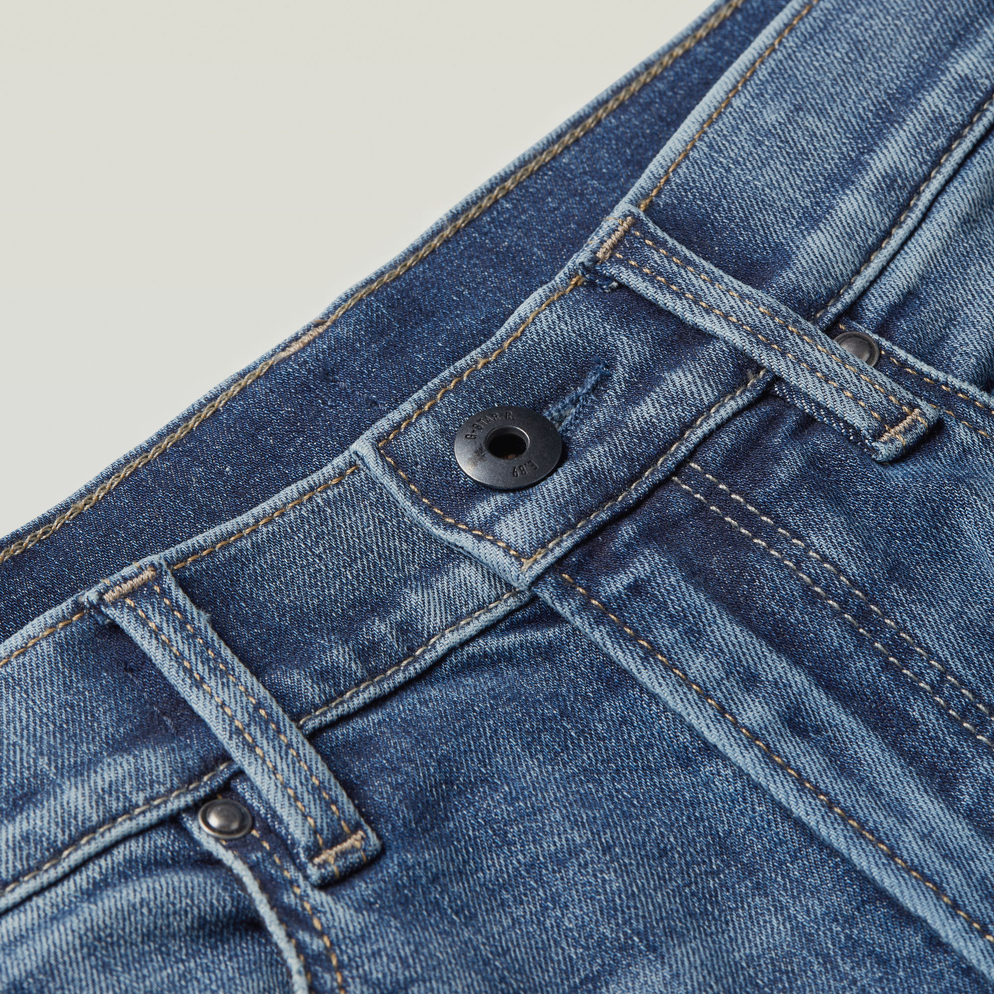 G-Star RAW Jongens Premium Mosa Straight Jeans Midden blauw jongens