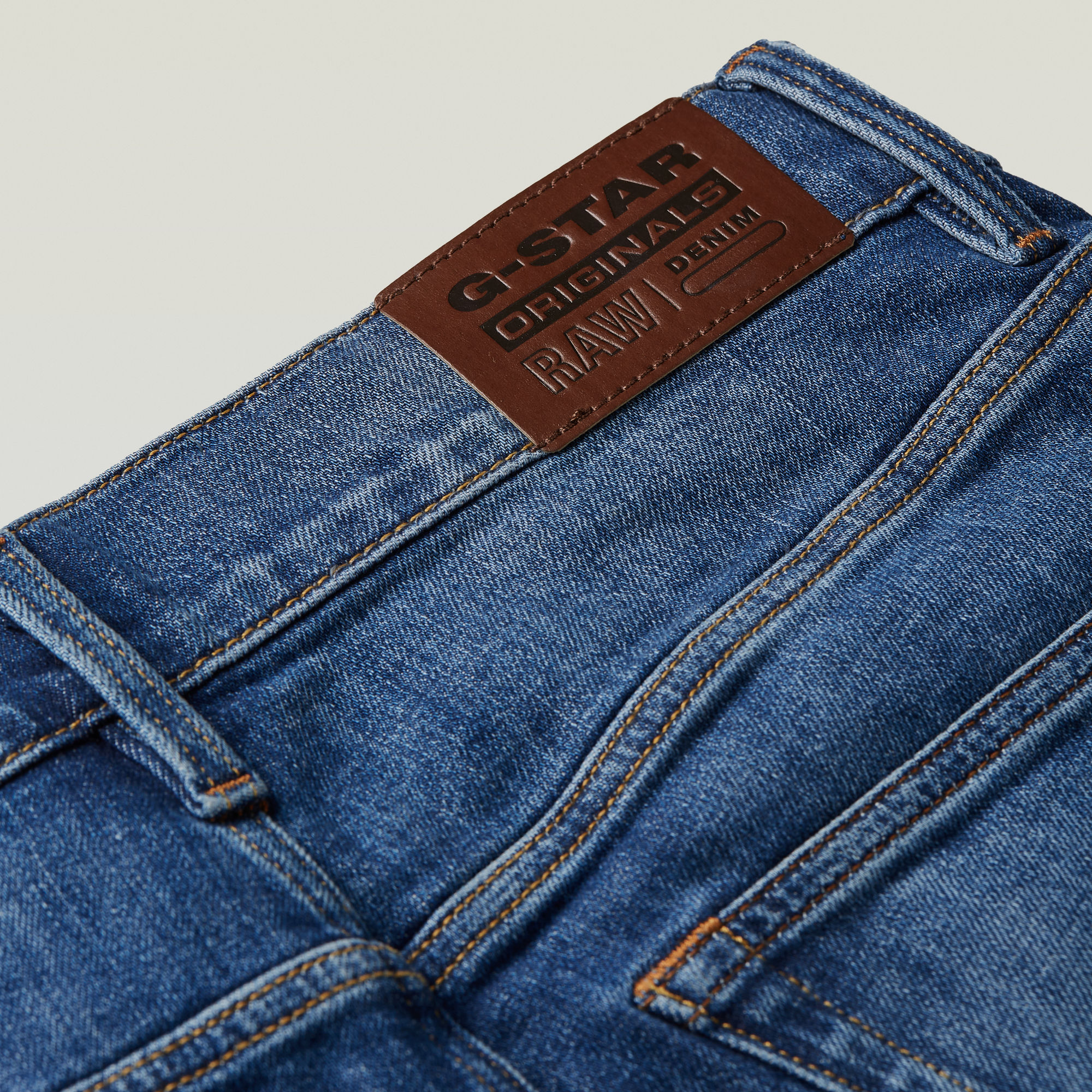 G-Star RAW Jongens 3301 Straight Jeans Midden blauw jongens