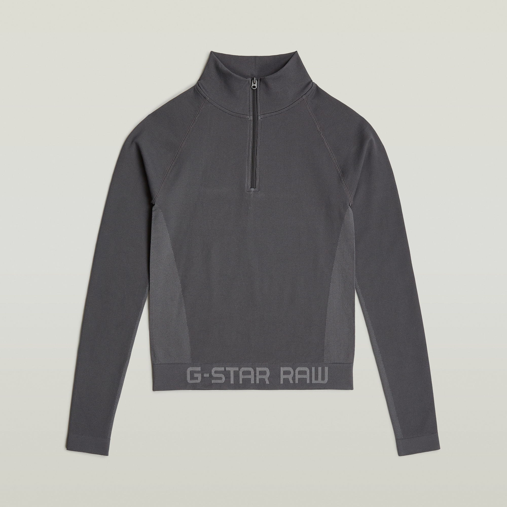 G-Star RAW Seamless Zip Top Grijs Dames