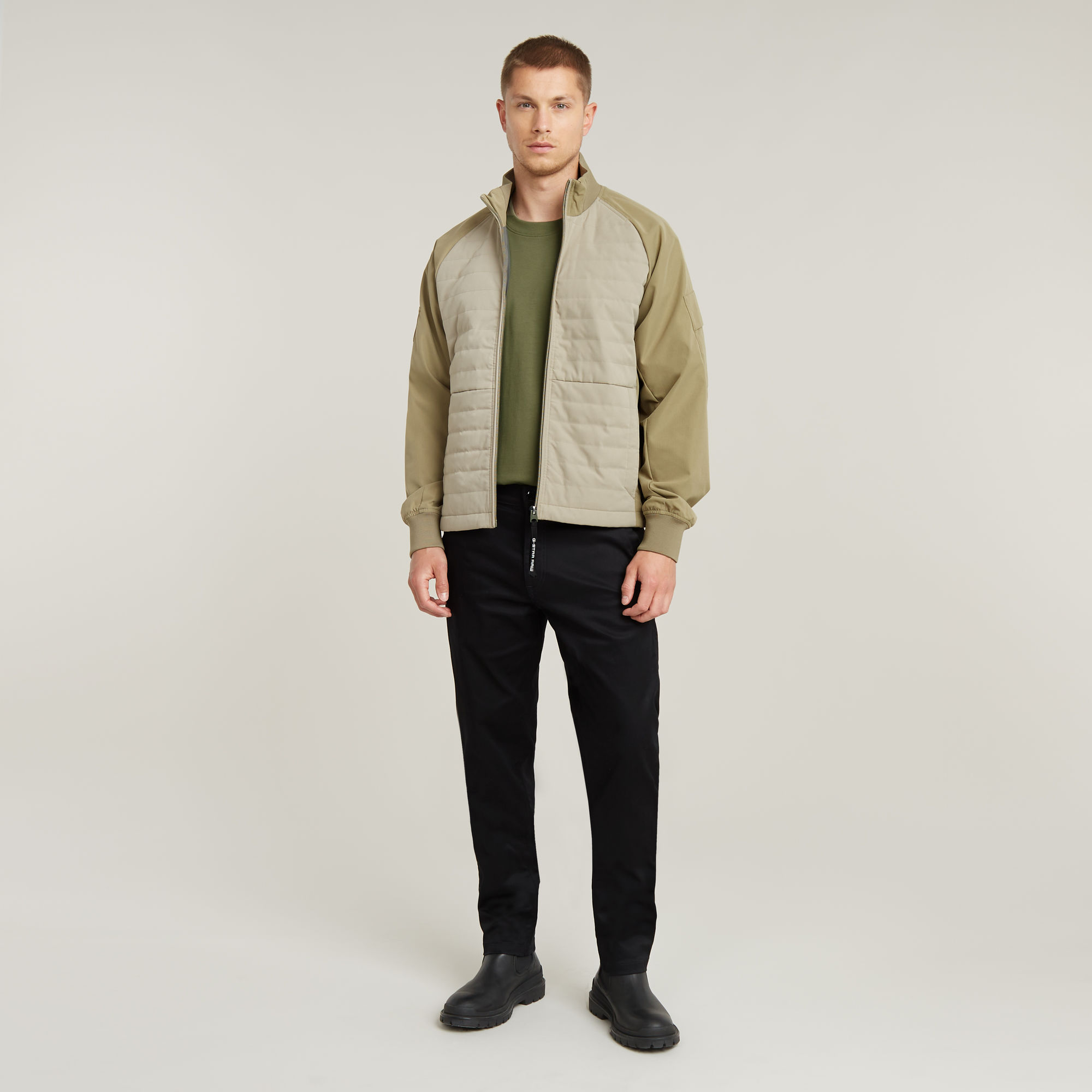 Thumbnail - Track Overshirt - Beige - Herren