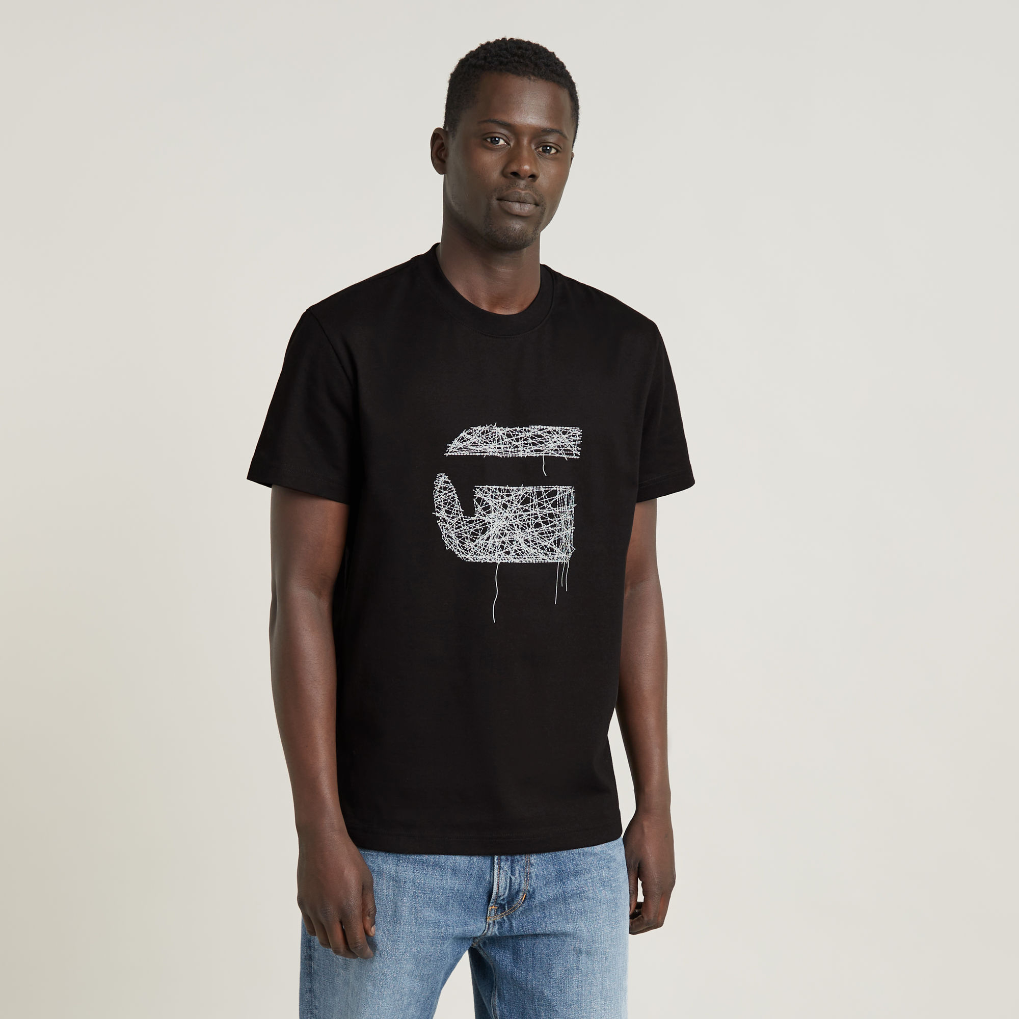 G-Star RAW Stitch Burger T-Shirt - Zwart - Heren