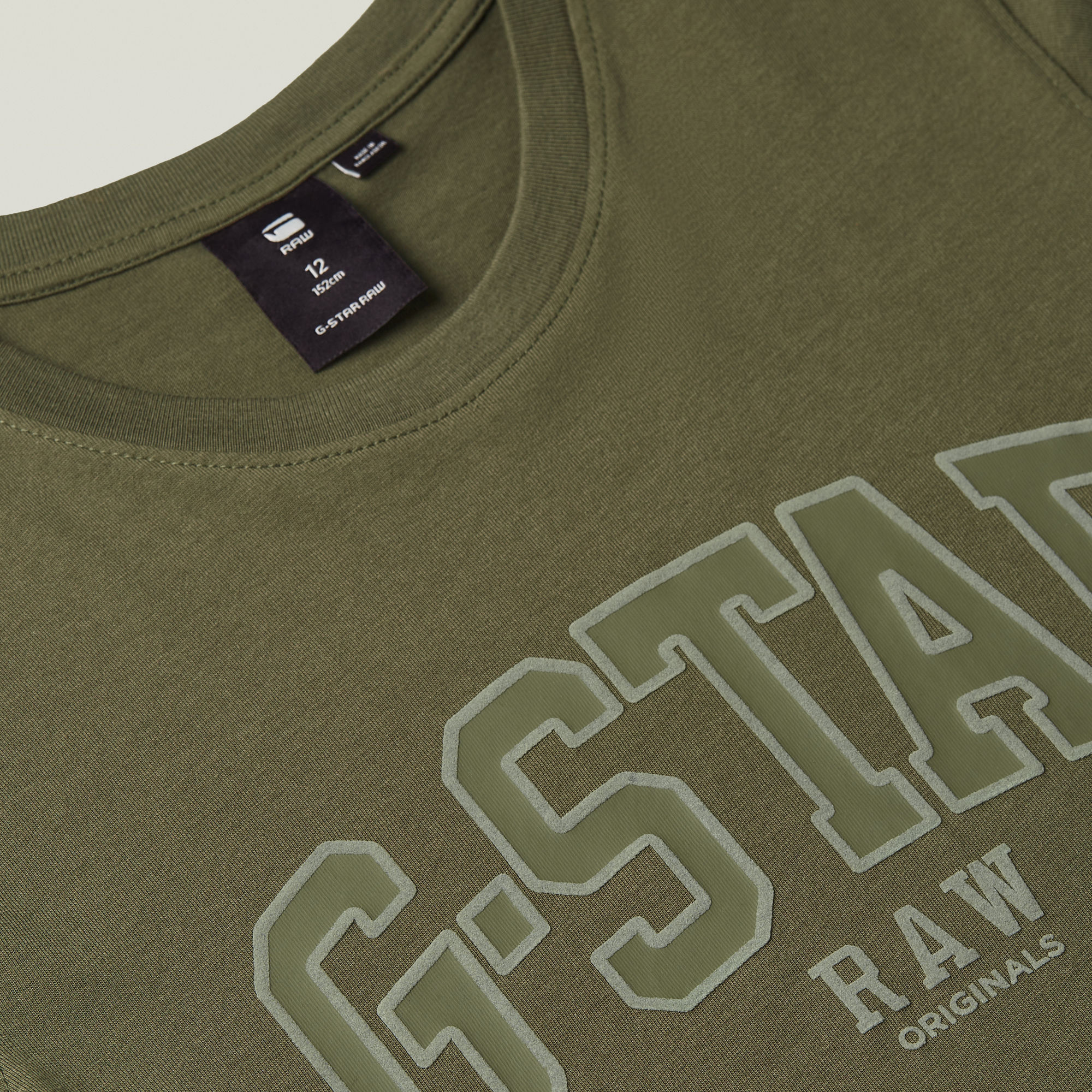G-Star RAW Jongens T-Shirt Regular Groen jongens