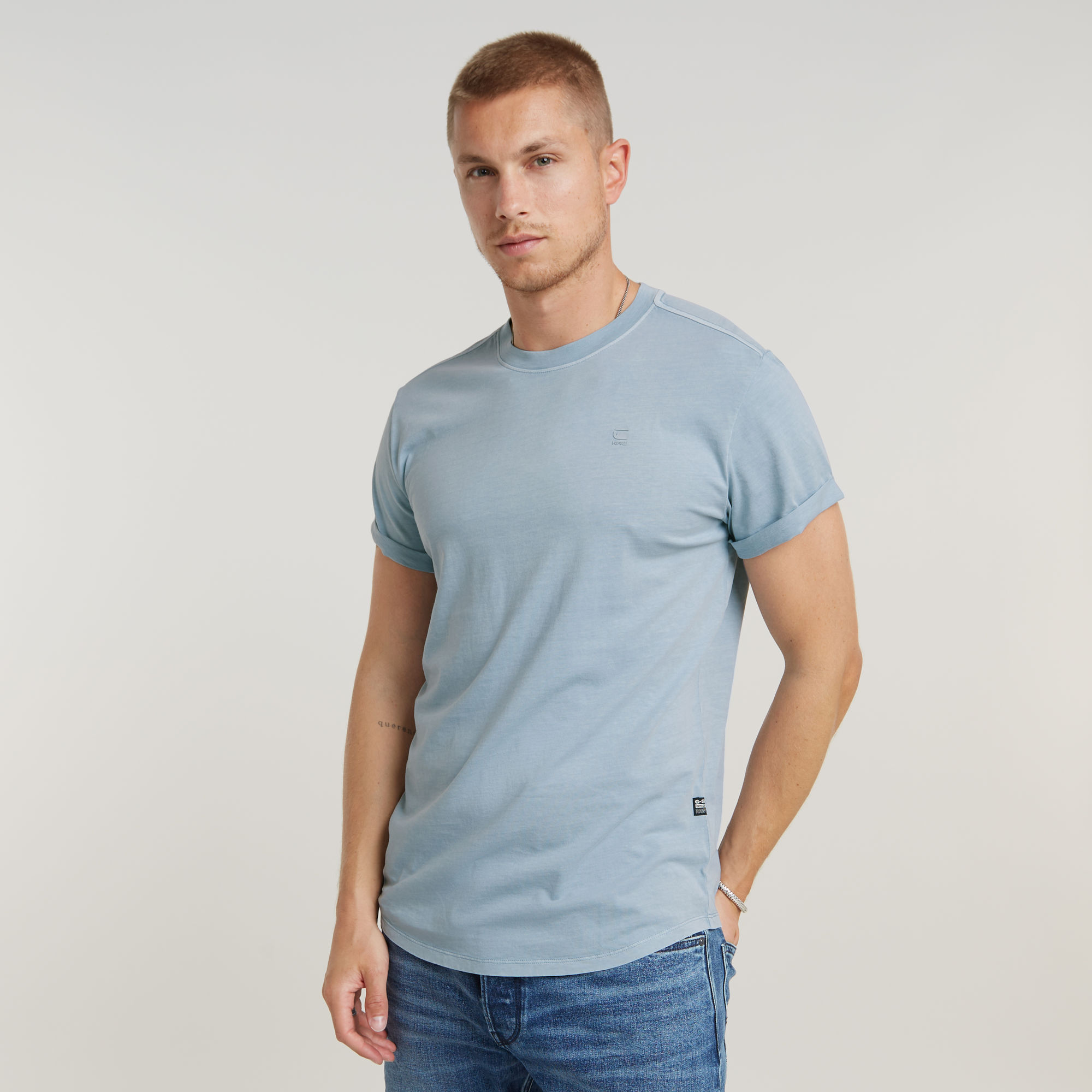 Lash T-Shirt - Mittelblau - Herren