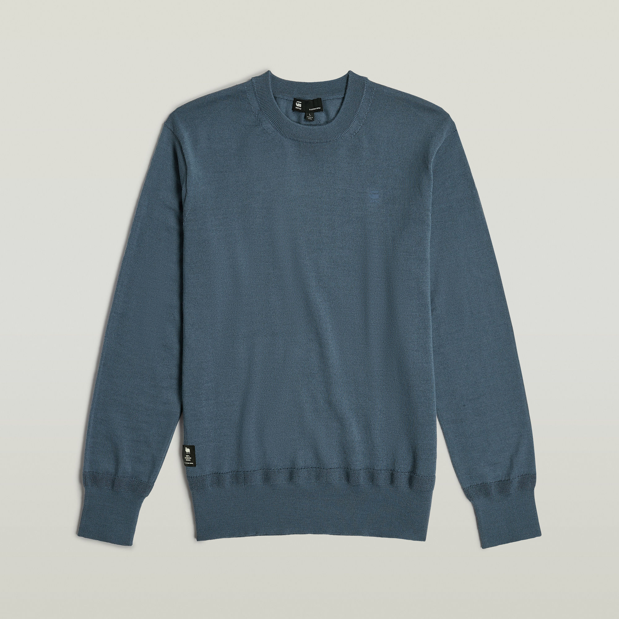 G-Star RAW Premium Core Gebreide Trui Midden blauw Heren