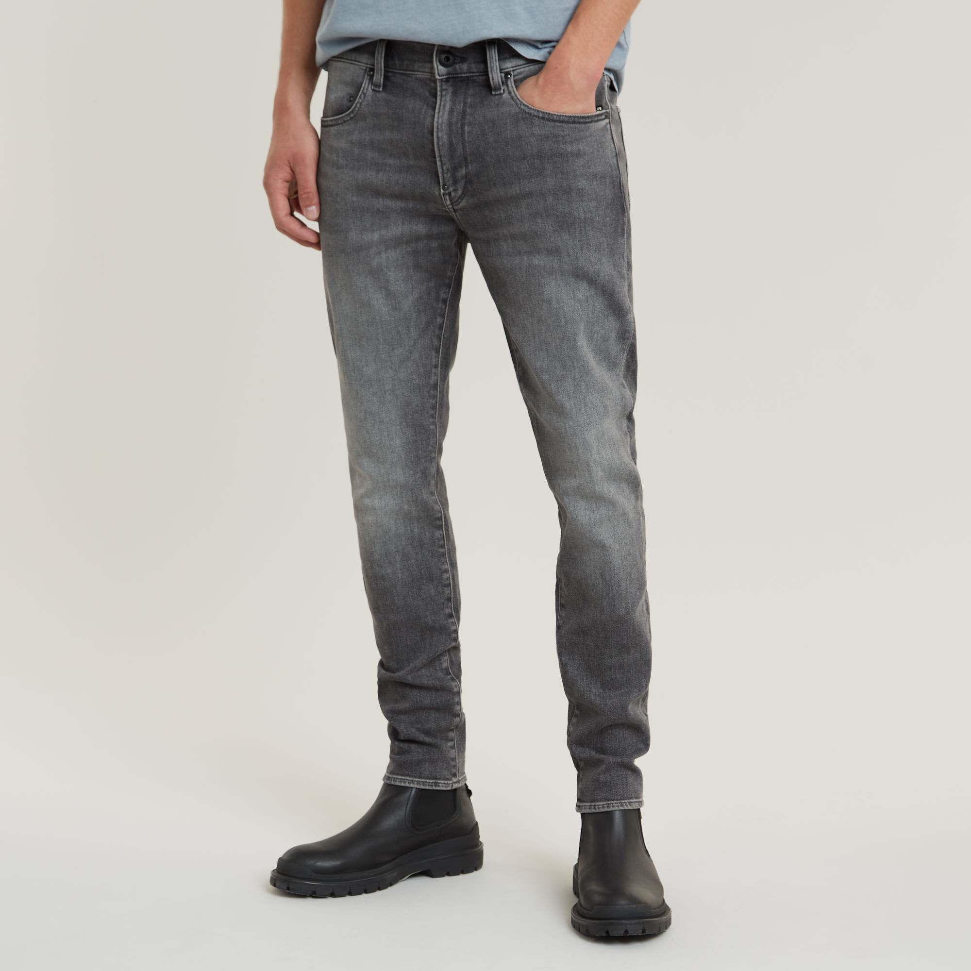 G-Star RAW Revend FWD Skinny Jeans Grijs Heren