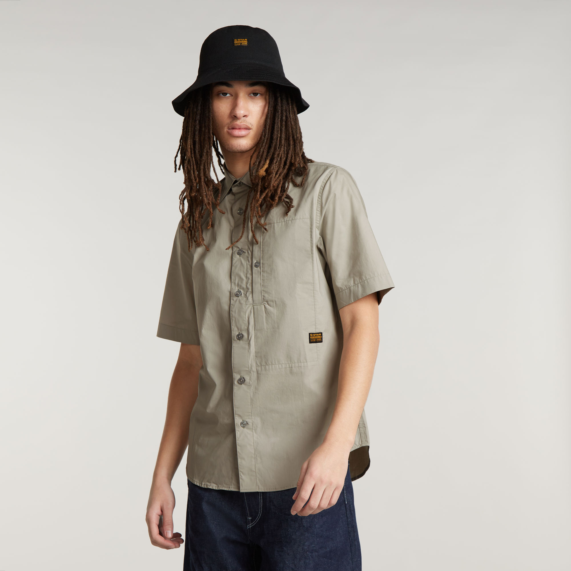 G-Star RAW G4A Slim Shirt - Beige - Heren