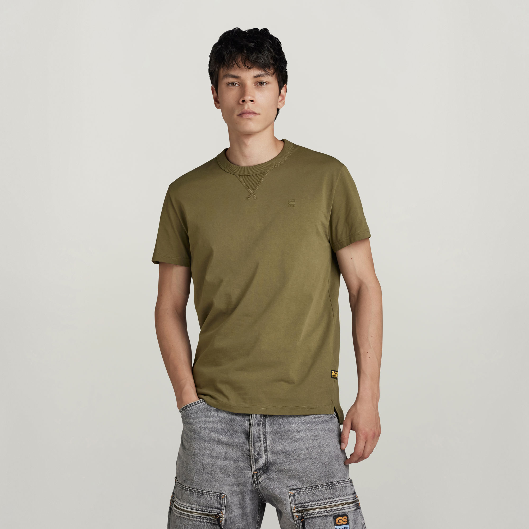 G-Star Raw T-shirt met labelstitching model 'Nifous'