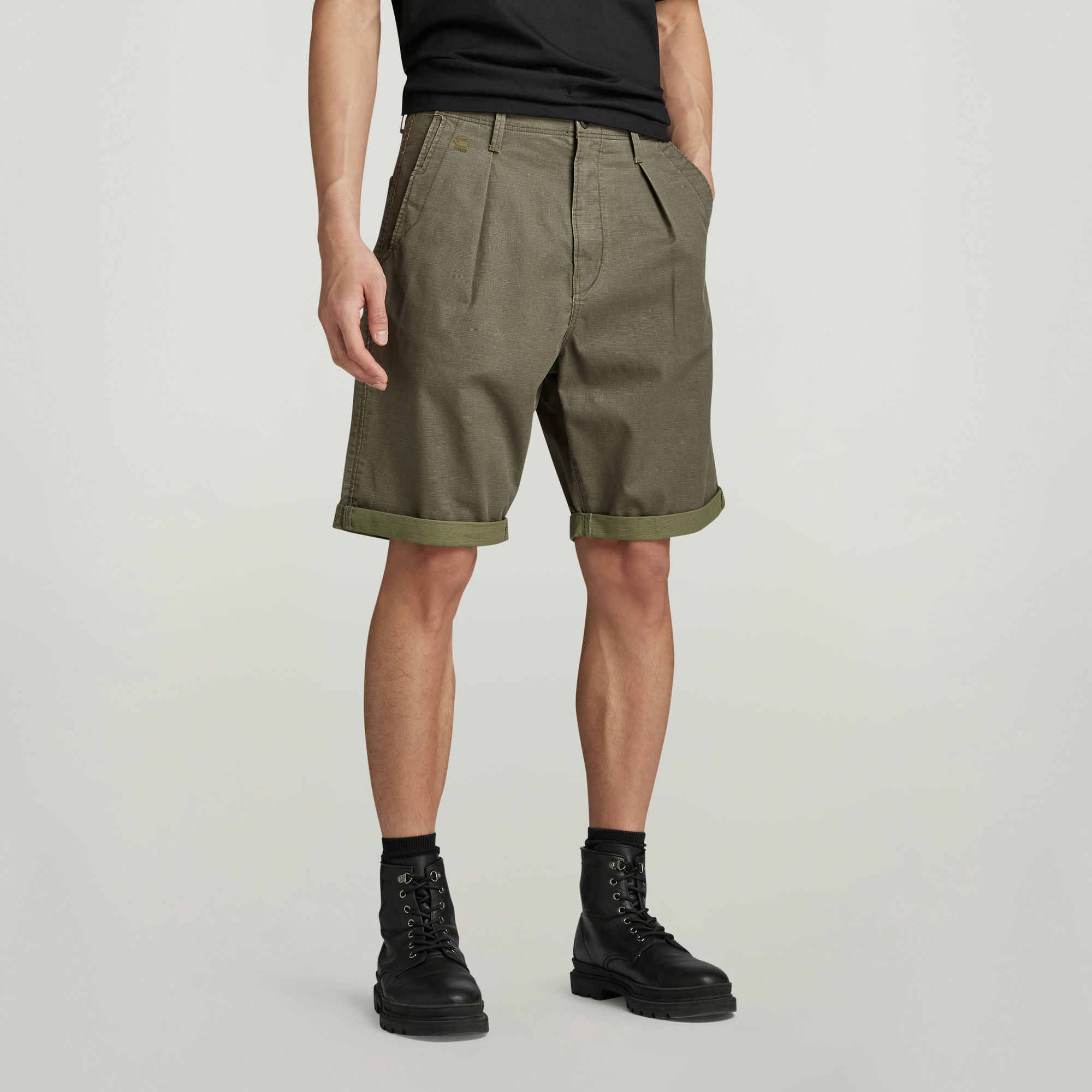 G-Star RAW Pleated Chino Short Anders Heren