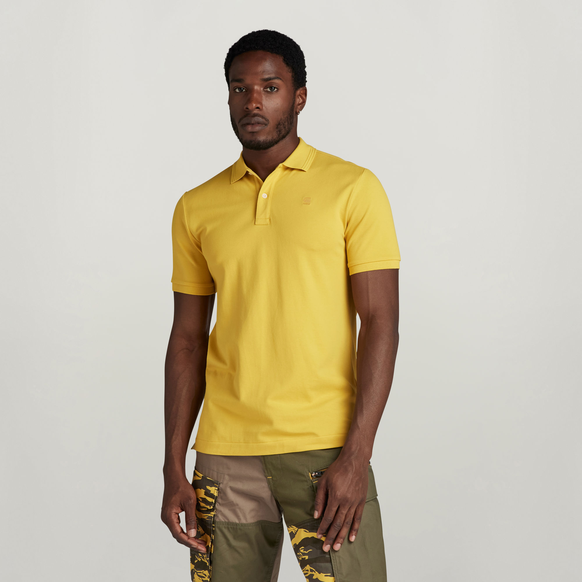 

Dunda Slim Polo - Geel - Heren