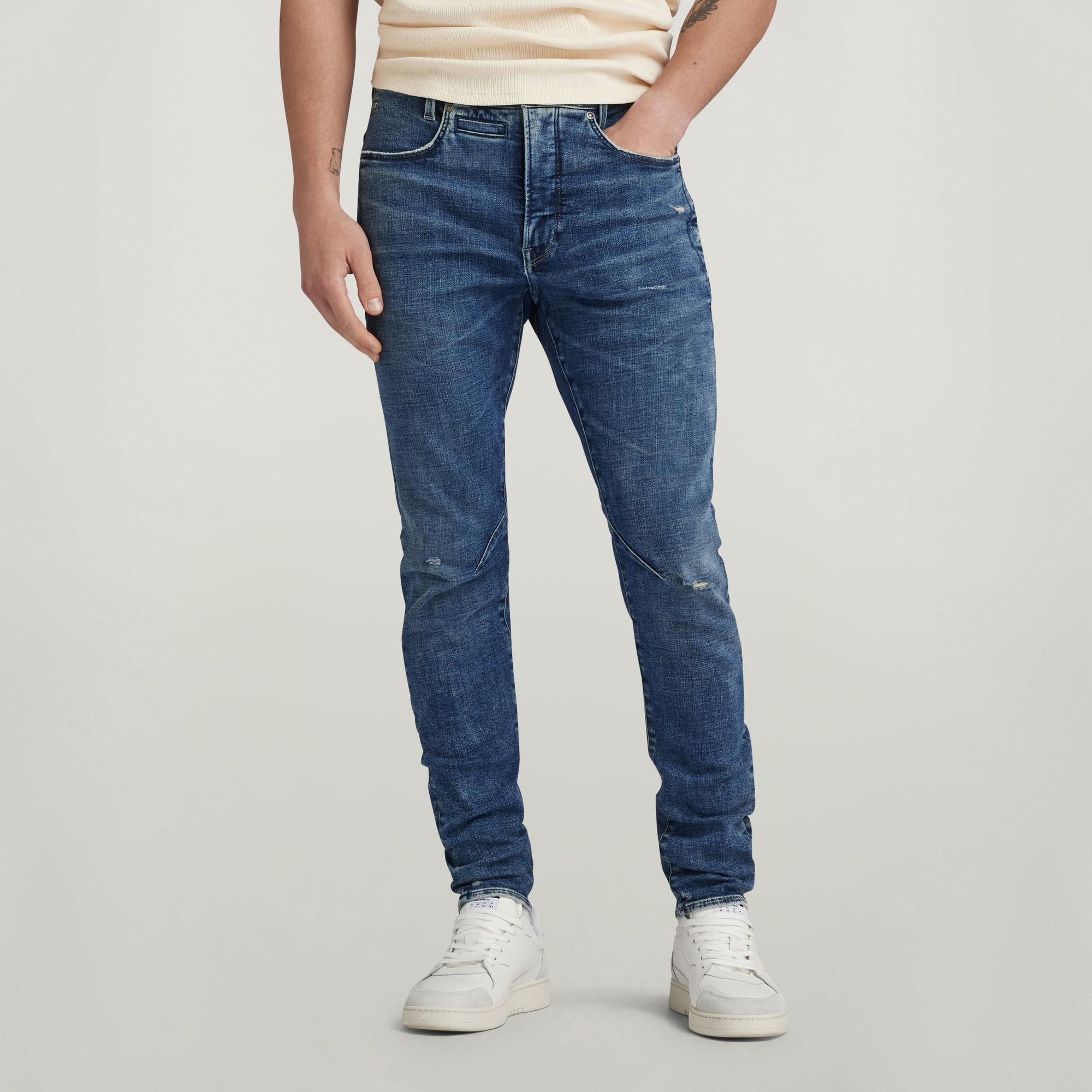 

D-Staq 3D Slim Jeans - Midden blauw - Heren
