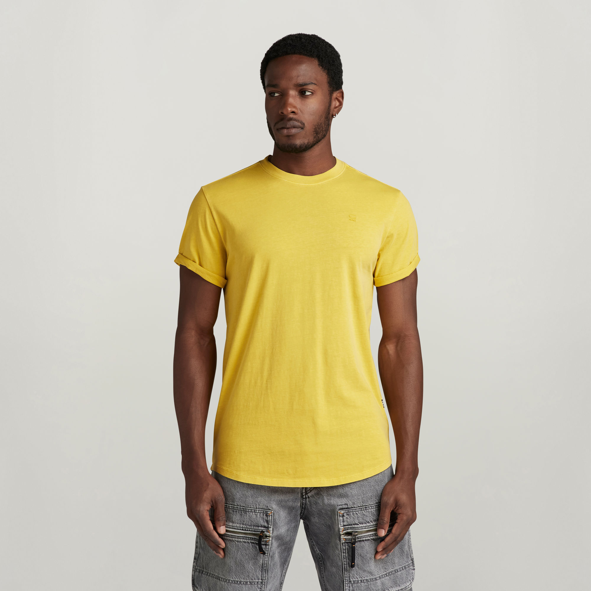 G-Star Raw T-shirt met labelprint en -patch model 'Lash'