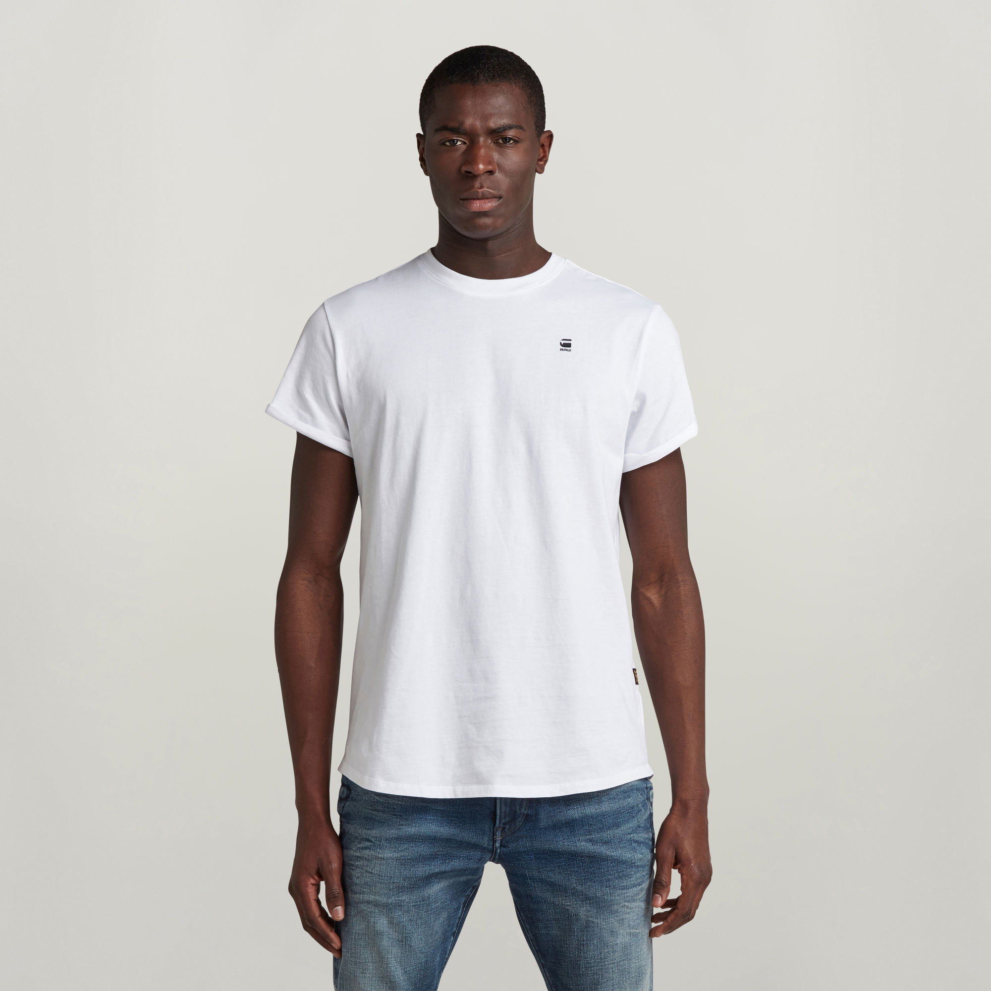 

Lash Ribbed T-Shirt - White - Men