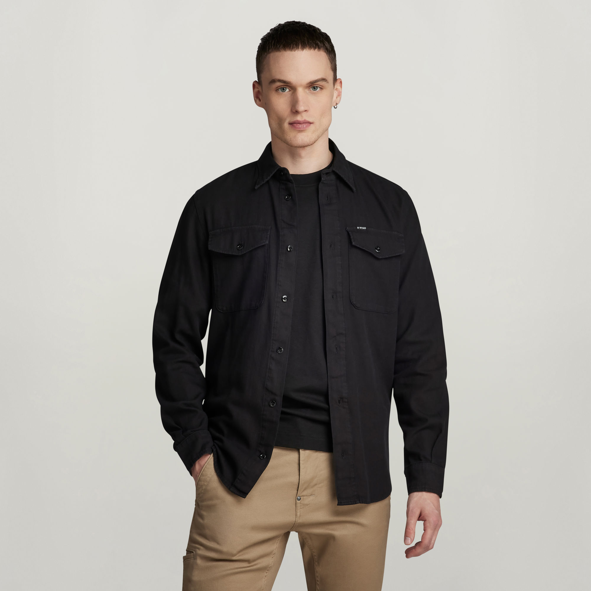 

Marine Slim Shirt - Black - Men