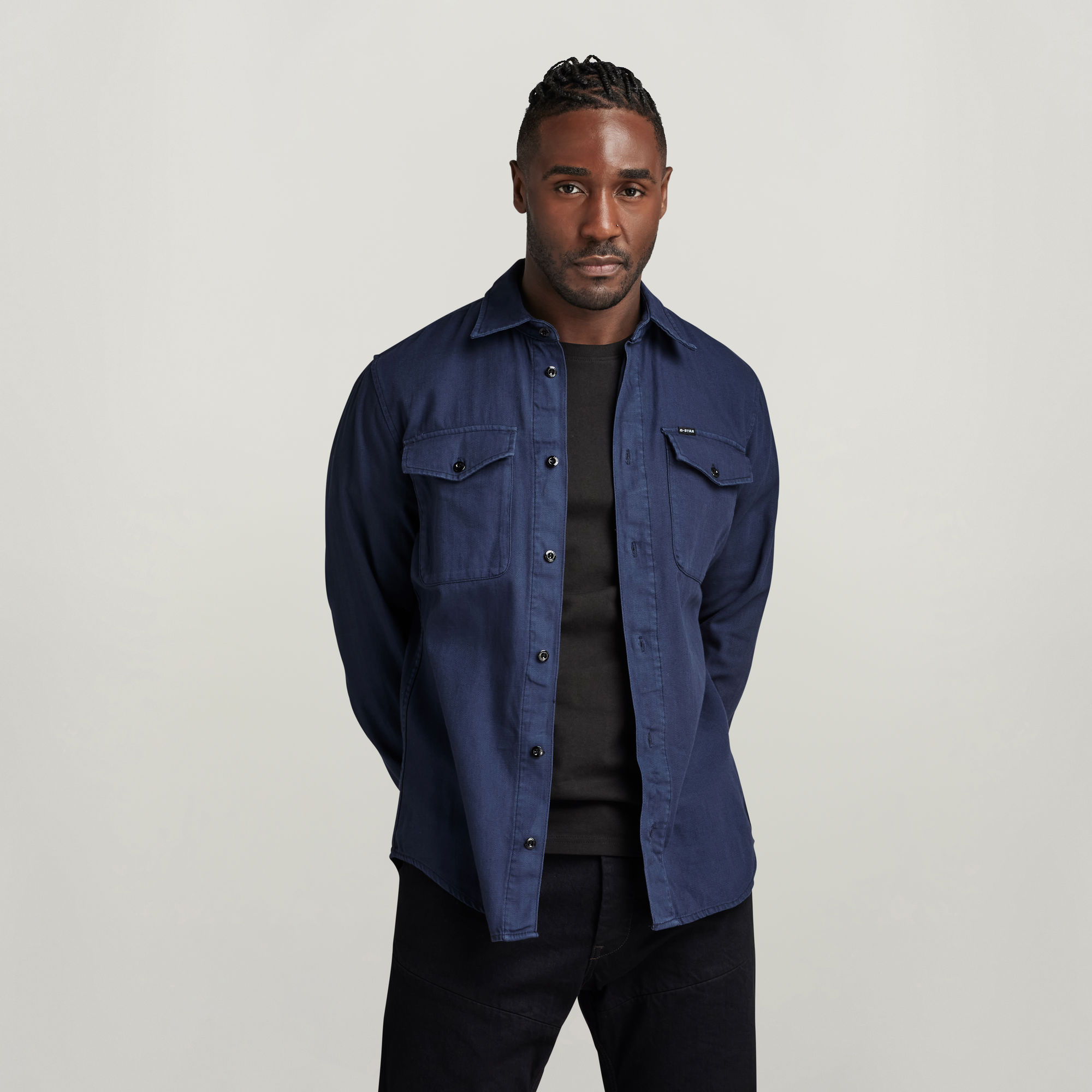 

Marine Slim Shirt - Dark blue - Men