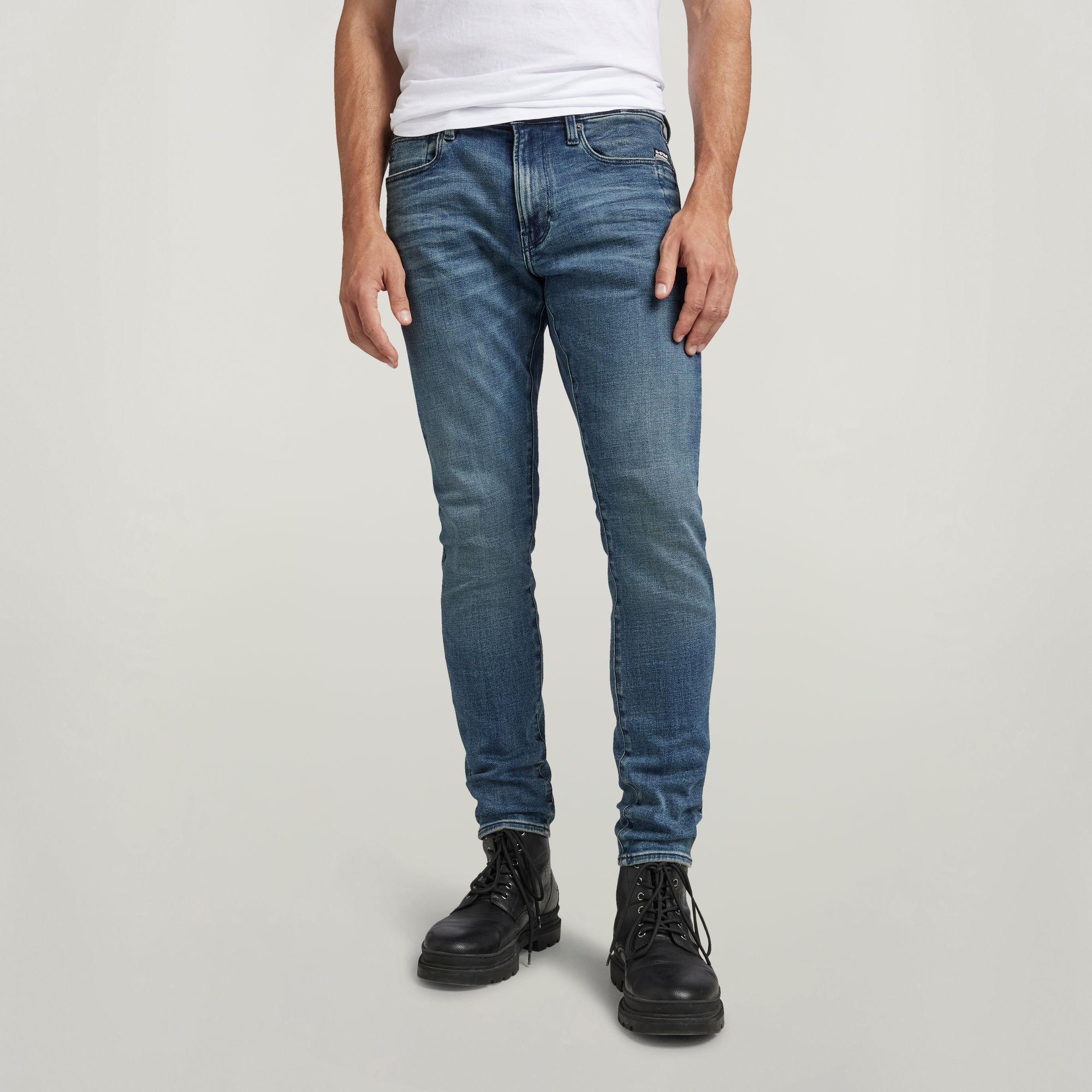 

Lancet Skinny Jeans - Midden blauw - Heren