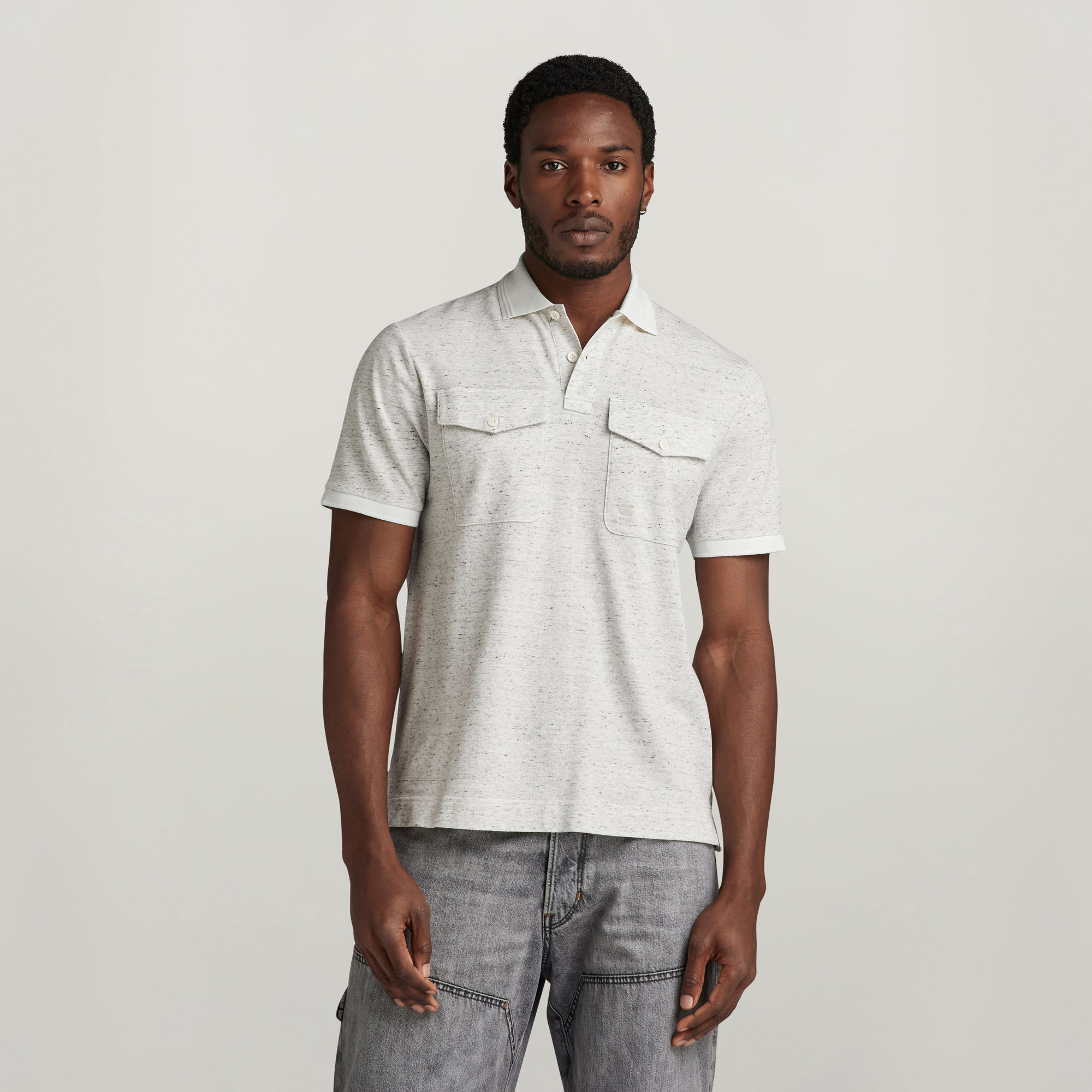 Dunda Pocket Poloshirt - Mehrfarbig - Herren