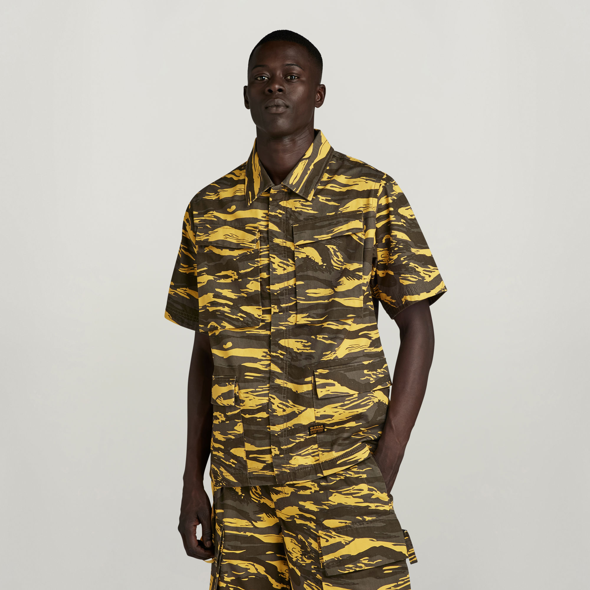 

R-3N Slim Overshirt Allover - Multi color - Men