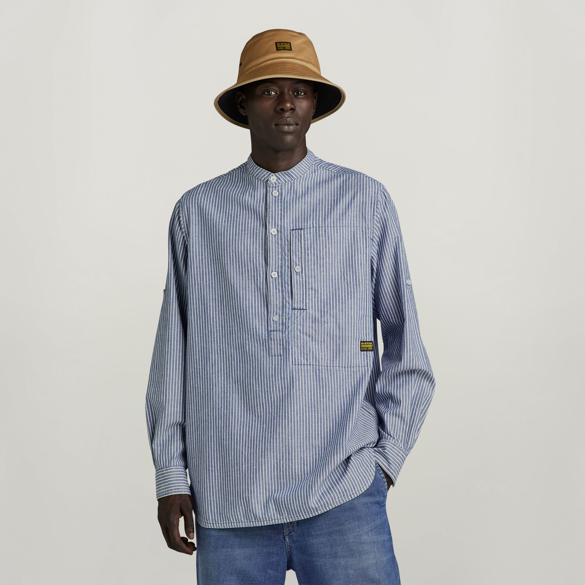 

G4A Half Placket Relaxed Shirt - Multi color - Men