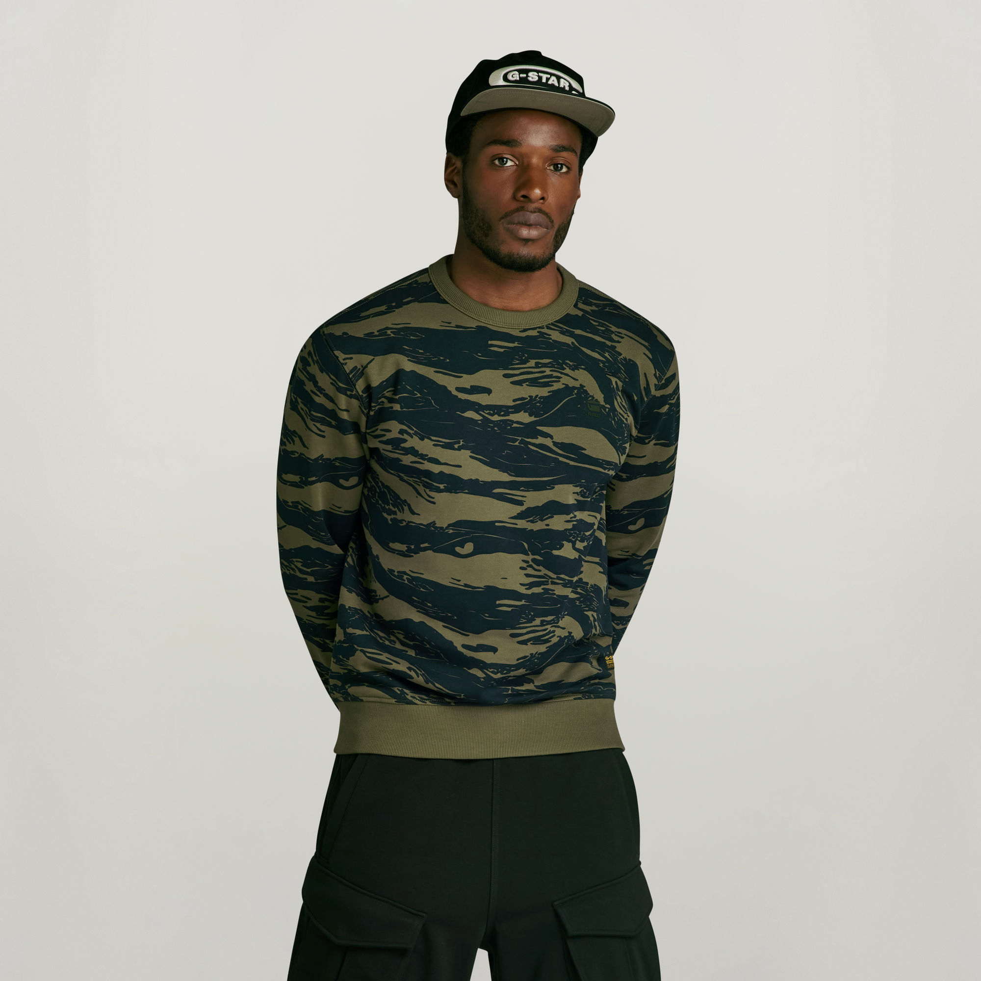 Tiger Camo Sweatshirt - Mehrfarbig - Herren