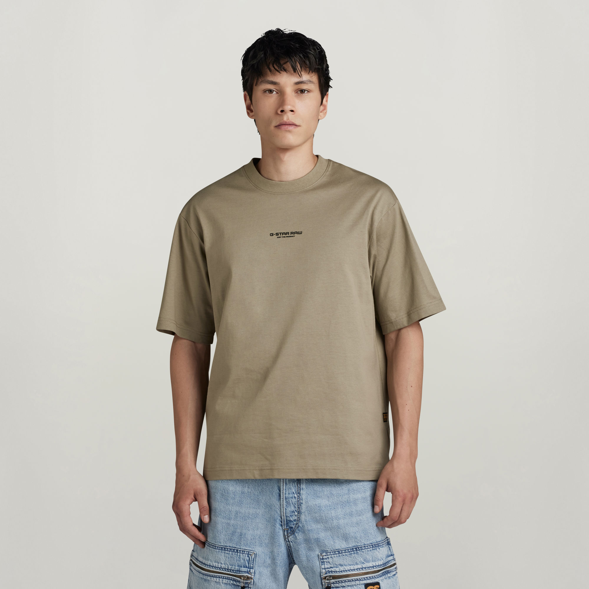 

Center Chest Boxy T-Shirt - Green - Men