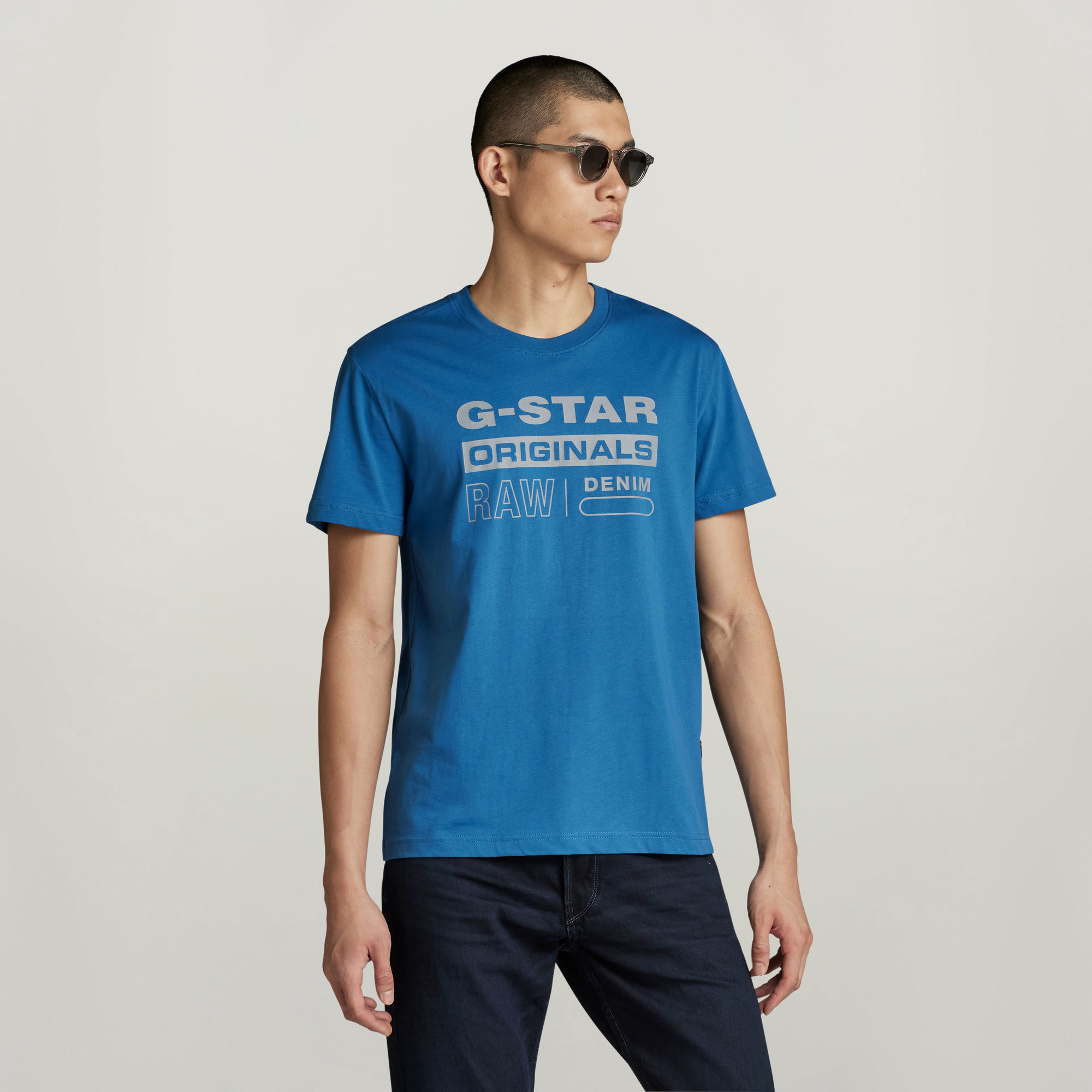 Reflective Originals Graphic T-Shirt - Mittelblau - Herren