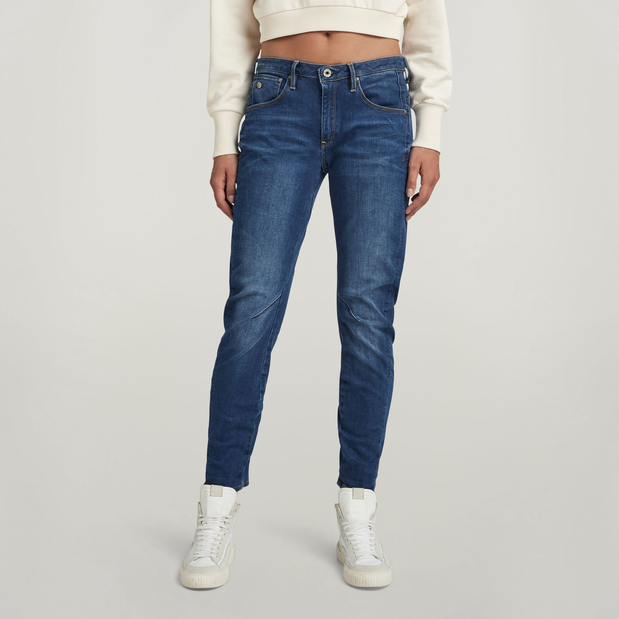 Arc 3D Low Waist Boyfriend Jeans - Dunkelblau - Damen