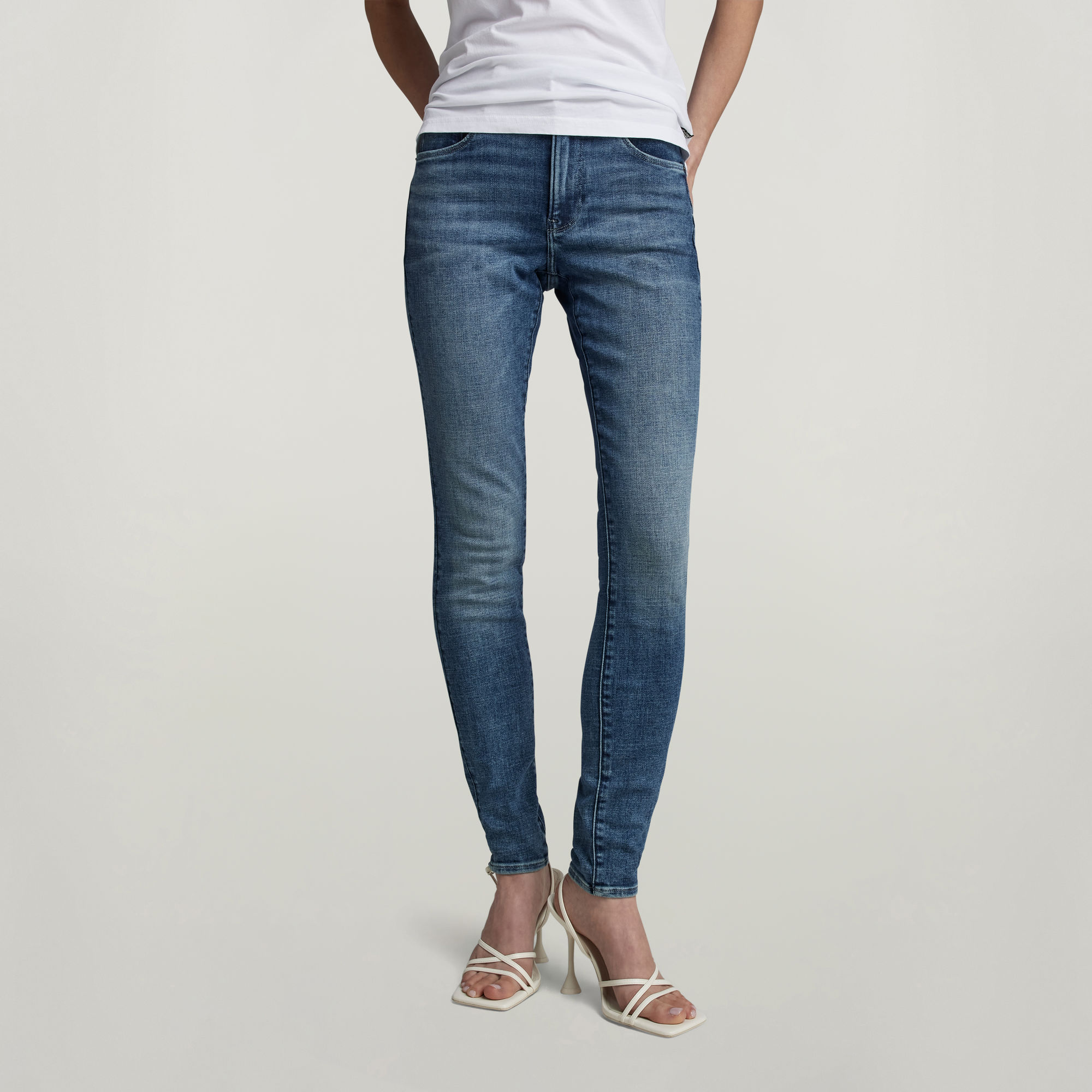 3301 Skinny Jeans - Mittelblau - Damen