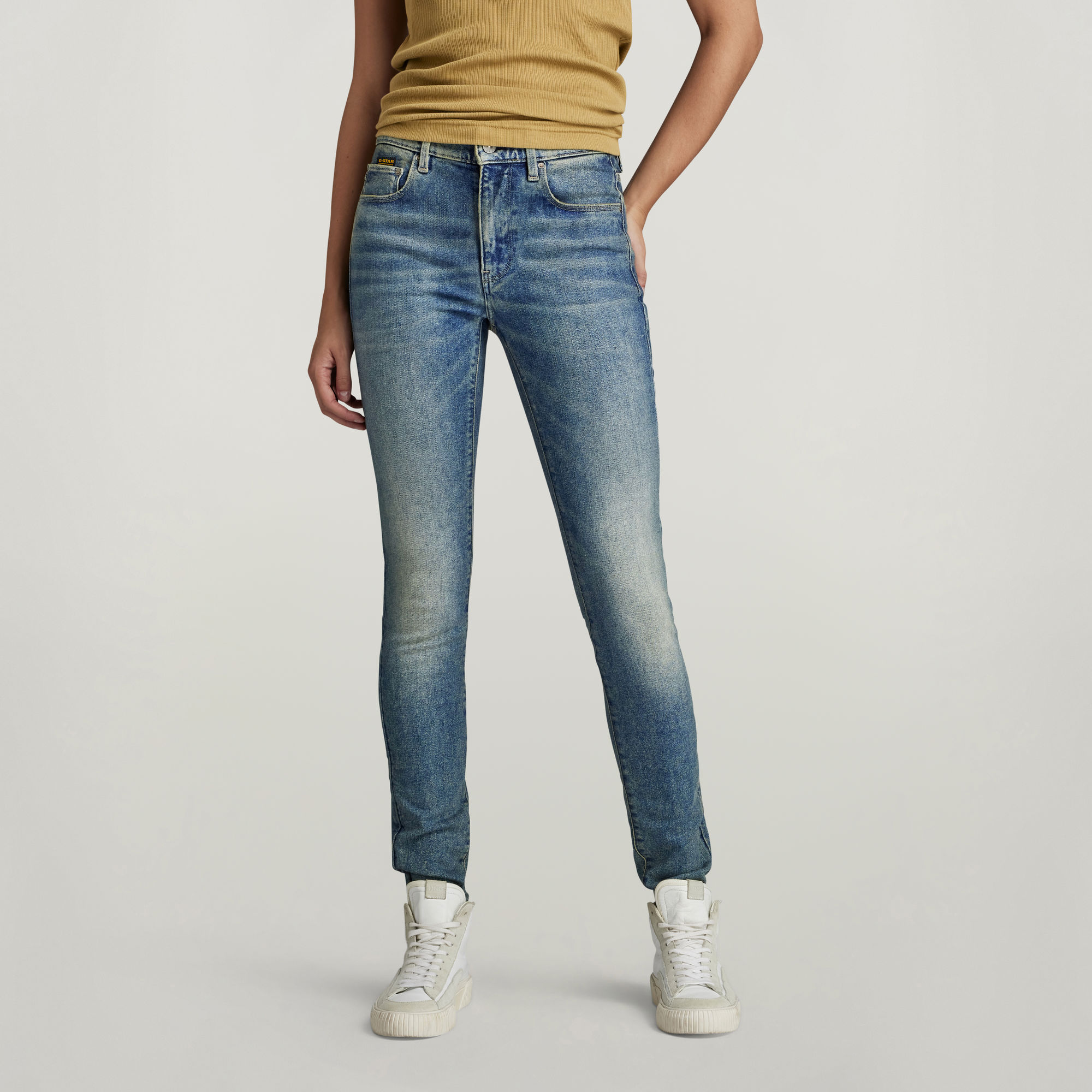 G-Star RAW 3301 Skinny Jeans Midden blauw Dames