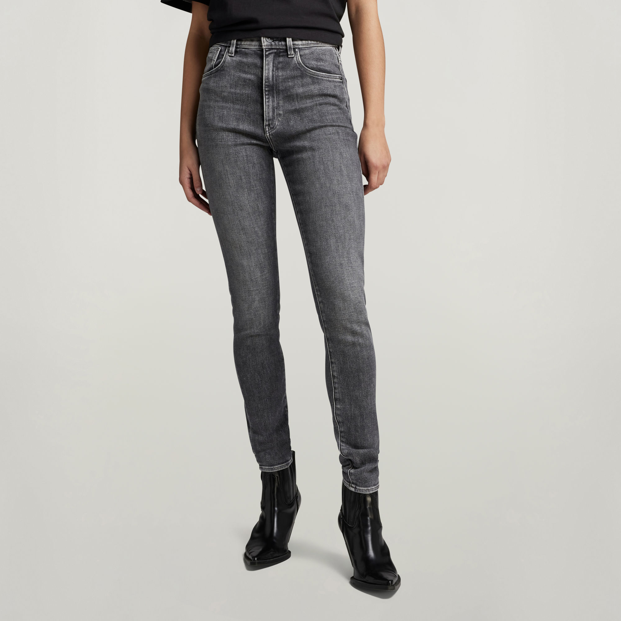 G-Star RAW Kafey high waist skinny jeans faded odyssey grey