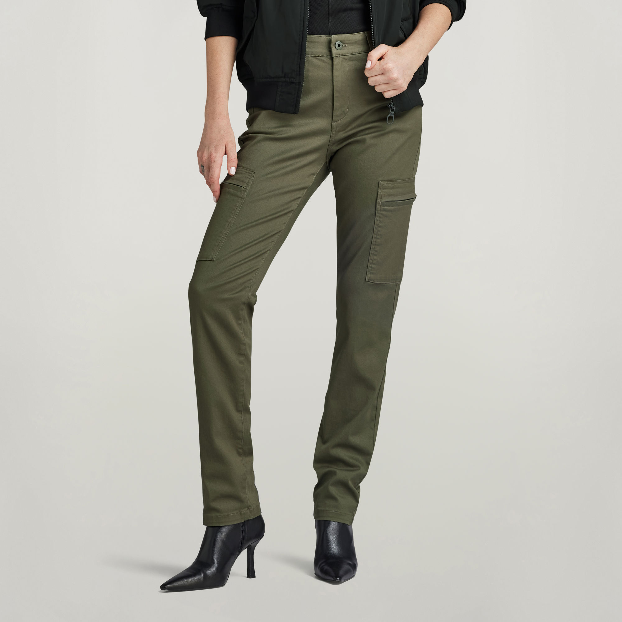 G-Star RAW Skinny Cargo Broek Groen Dames