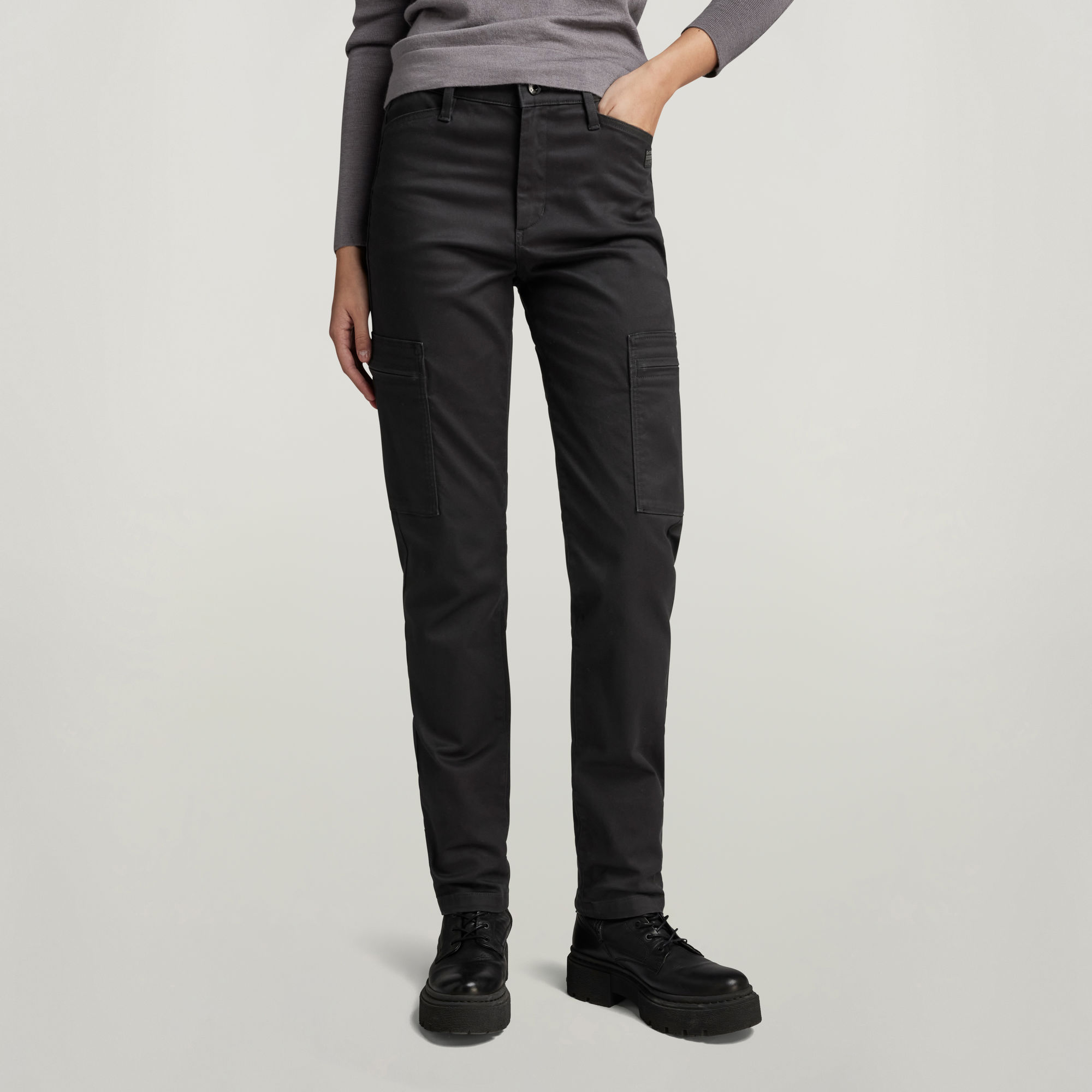 

Skinny Cargo Pant - Black - Women